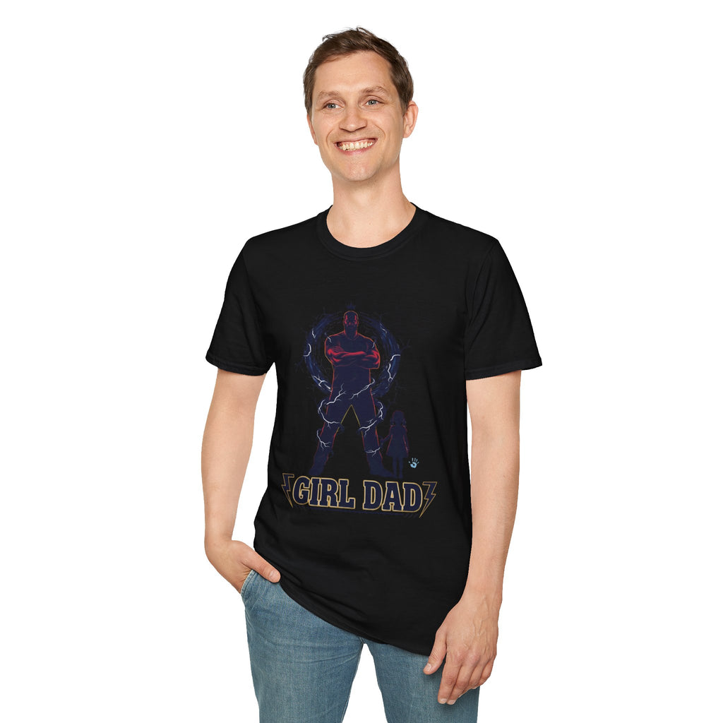 Girl Dad T-Shirt — Father and Daughter Silhouette Graphic Tee