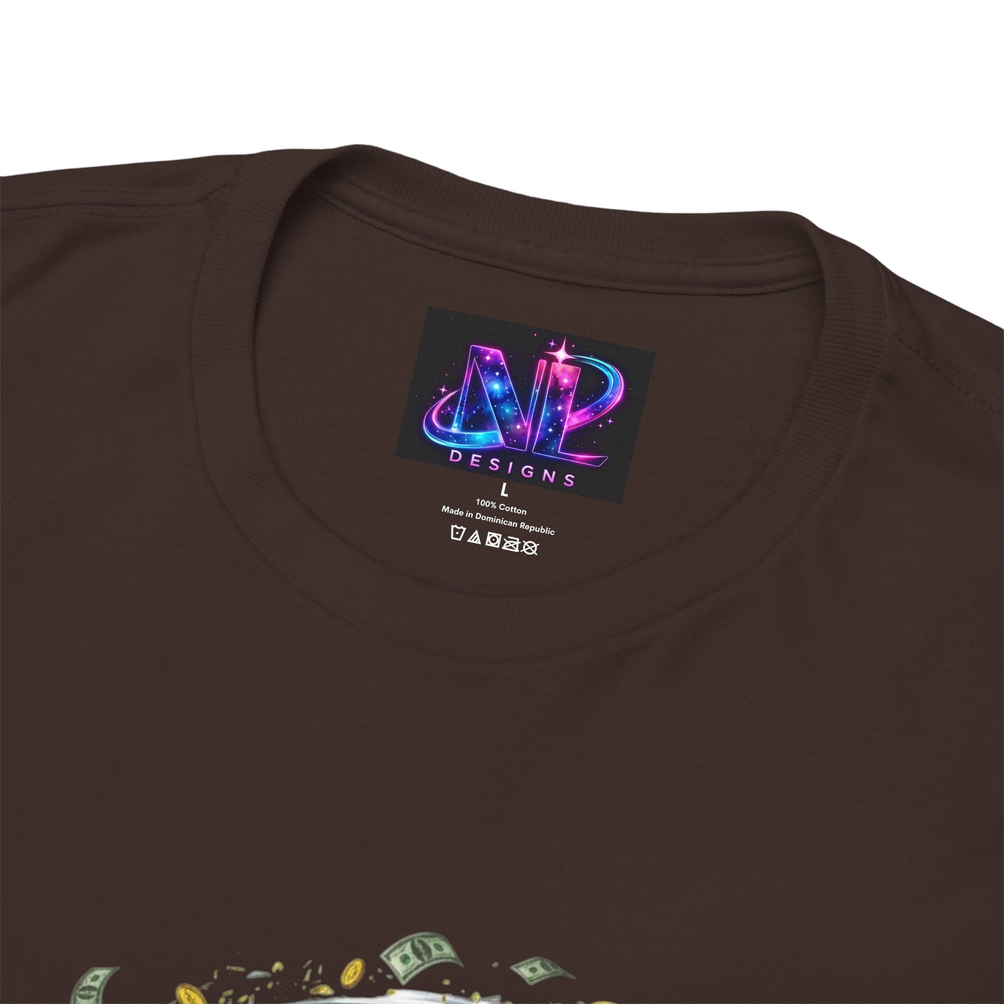 Money Moves Tee — Green Dollar Tornado Graphic T‑Shirt