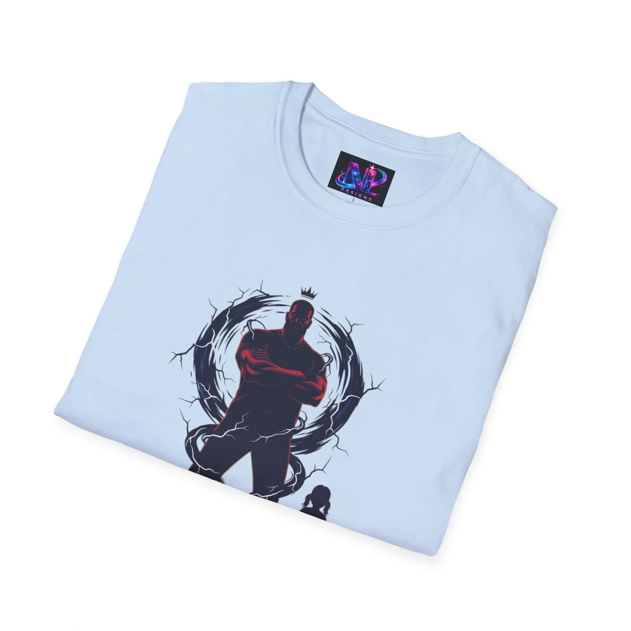 Girl Dad T-Shirt — Father and Daughter Silhouette Graphic Tee