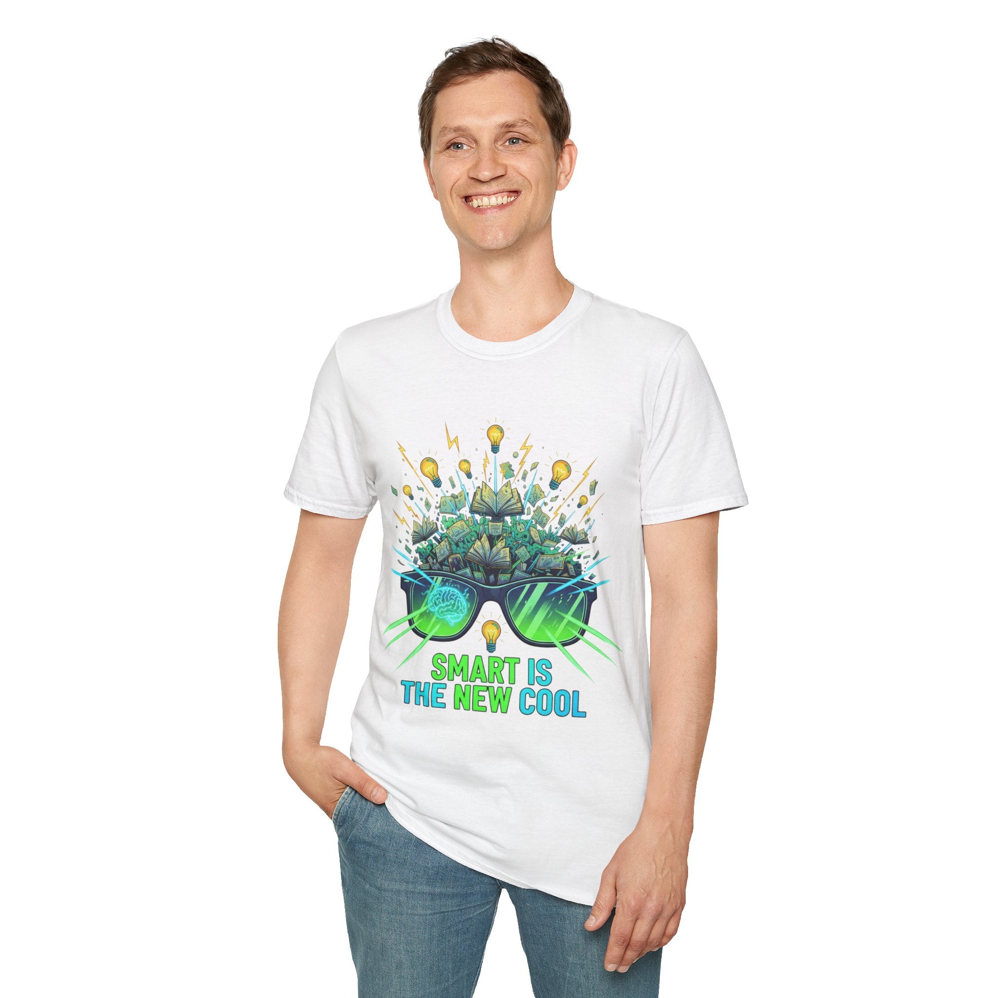 Smart Is The New Cool T-Shirt — Brainy Sunglasses Graphic Tee