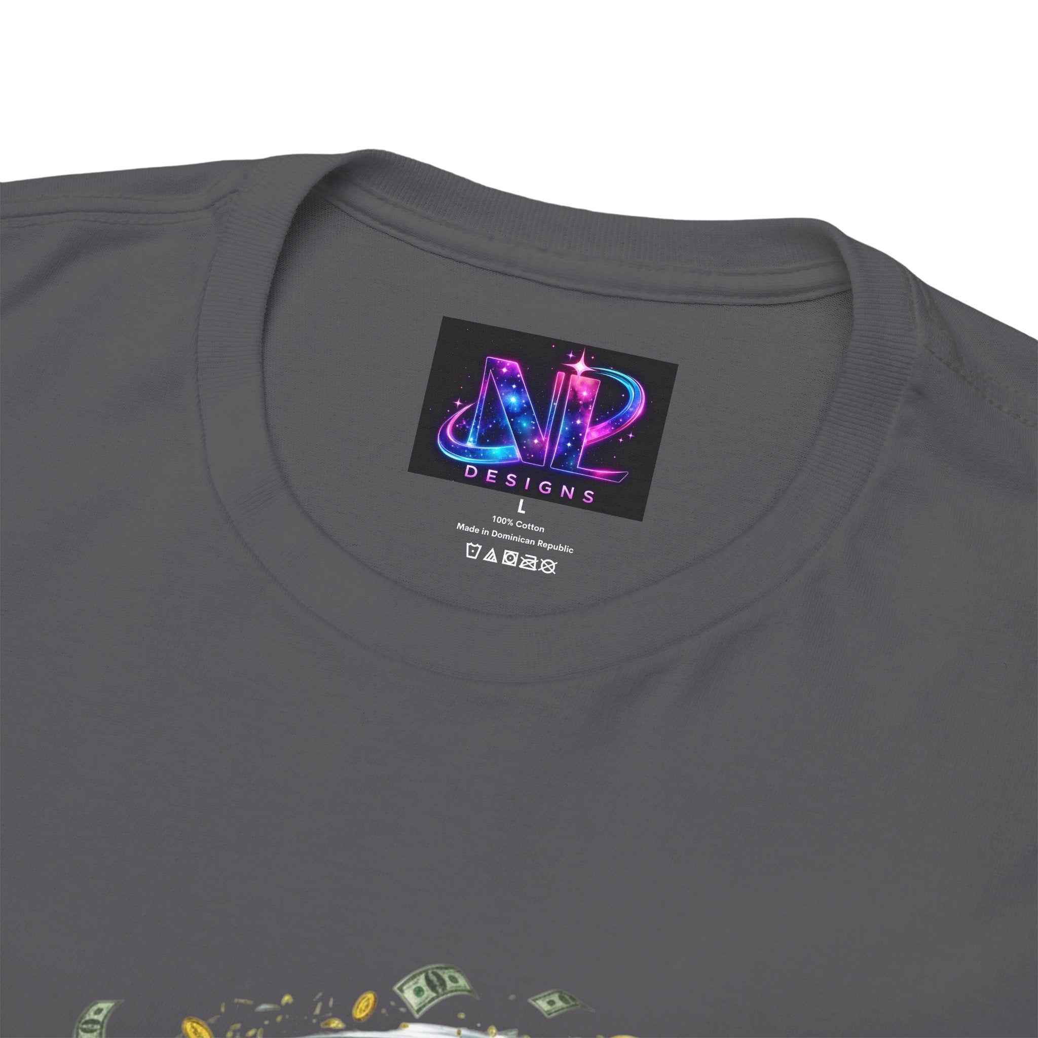 Money Moves Tee — Green Dollar Tornado Graphic T‑Shirt
