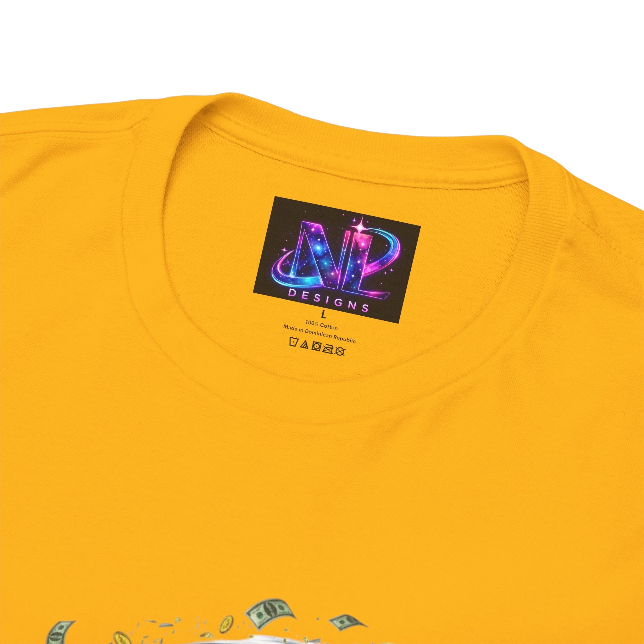 Money Moves Tee — Green Dollar Tornado Graphic T‑Shirt