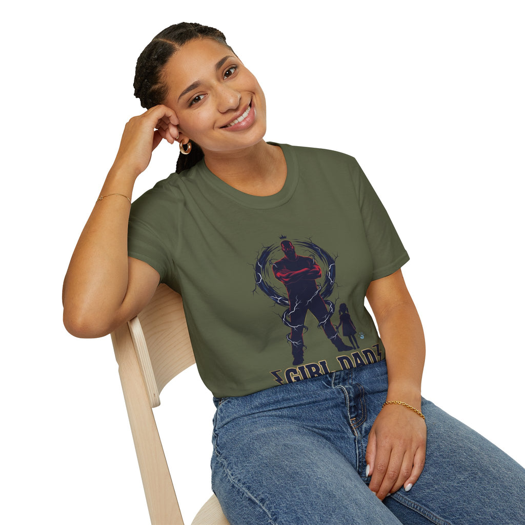 Girl Dad T-Shirt — Father and Daughter Silhouette Graphic Tee