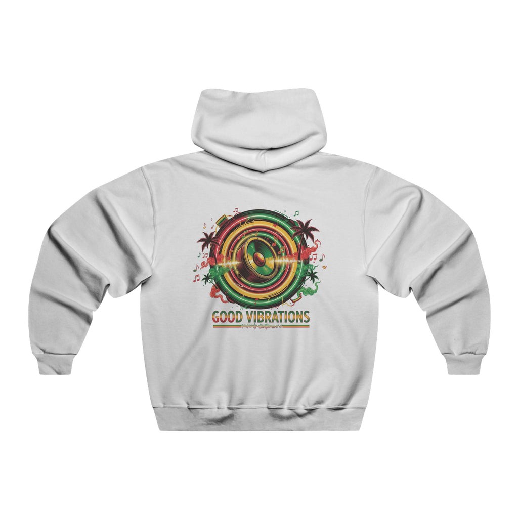 Good Vibrations Hoodie — Retro Reggae Speaker Graphic Pullover
