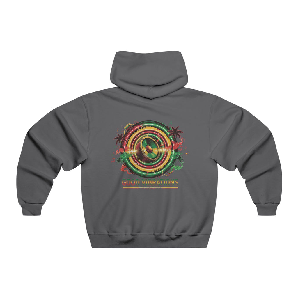 Good Vibrations Hoodie — Retro Reggae Speaker Graphic Pullover
