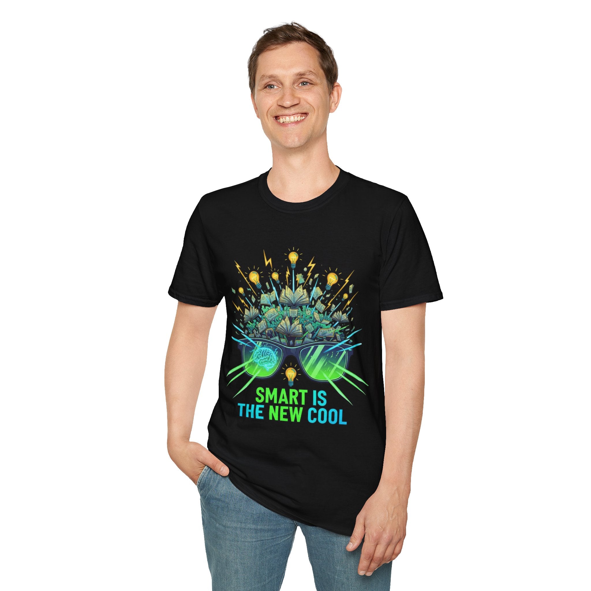Smart Is The New Cool T-Shirt — Brainy Sunglasses Graphic Tee
