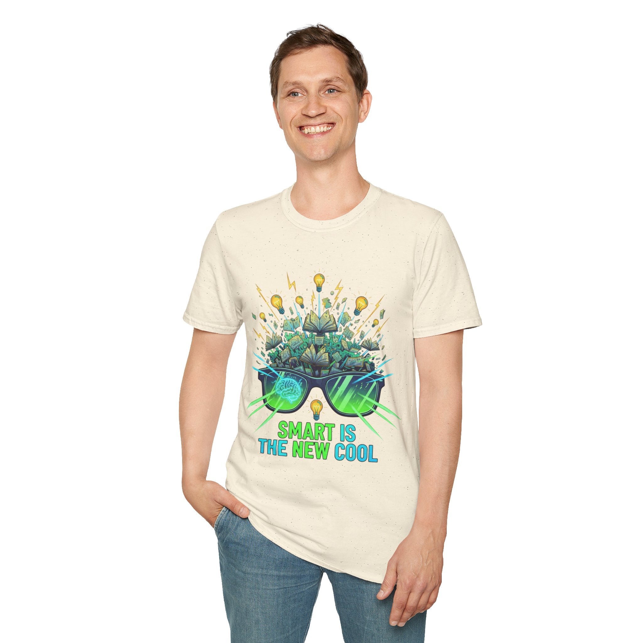 Smart Is The New Cool T-Shirt — Brainy Sunglasses Graphic Tee