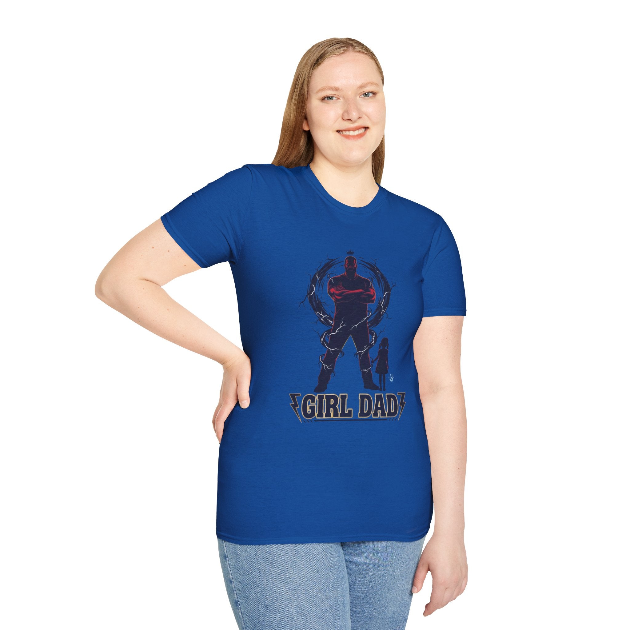 Girl Dad T-Shirt — Father and Daughter Silhouette Graphic Tee