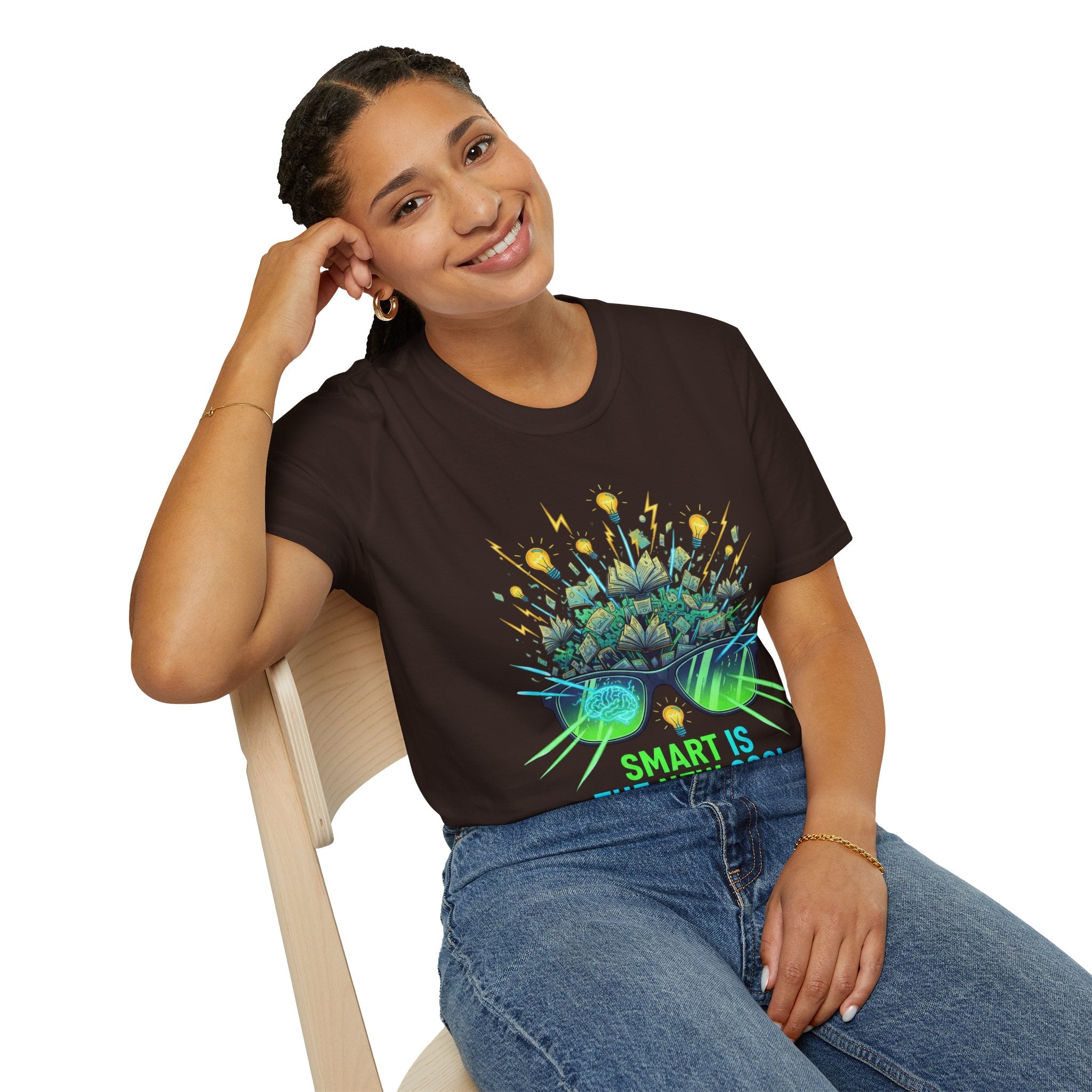 Smart Is The New Cool T-Shirt — Brainy Sunglasses Graphic Tee