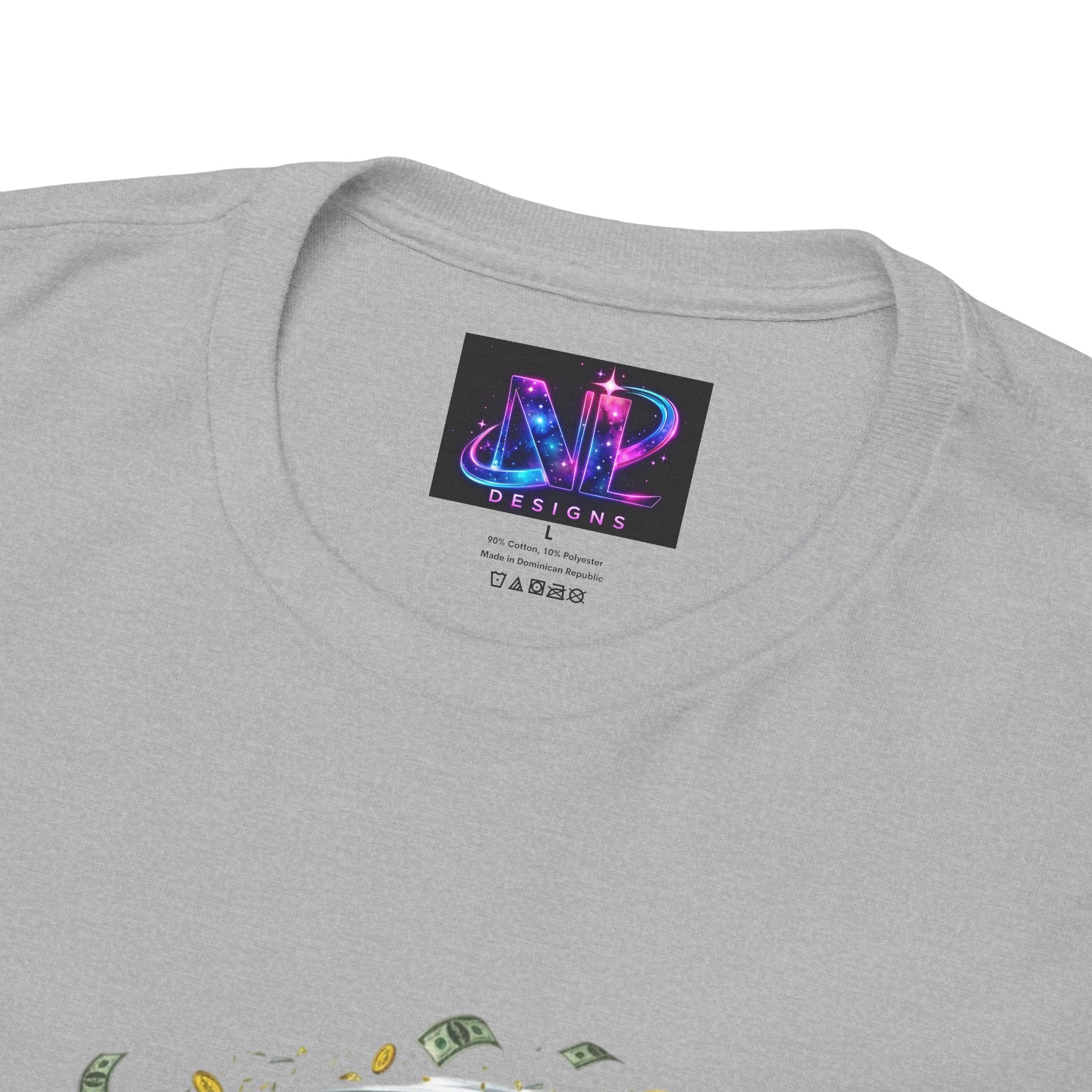 Money Moves Tee — Green Dollar Tornado Graphic T‑Shirt