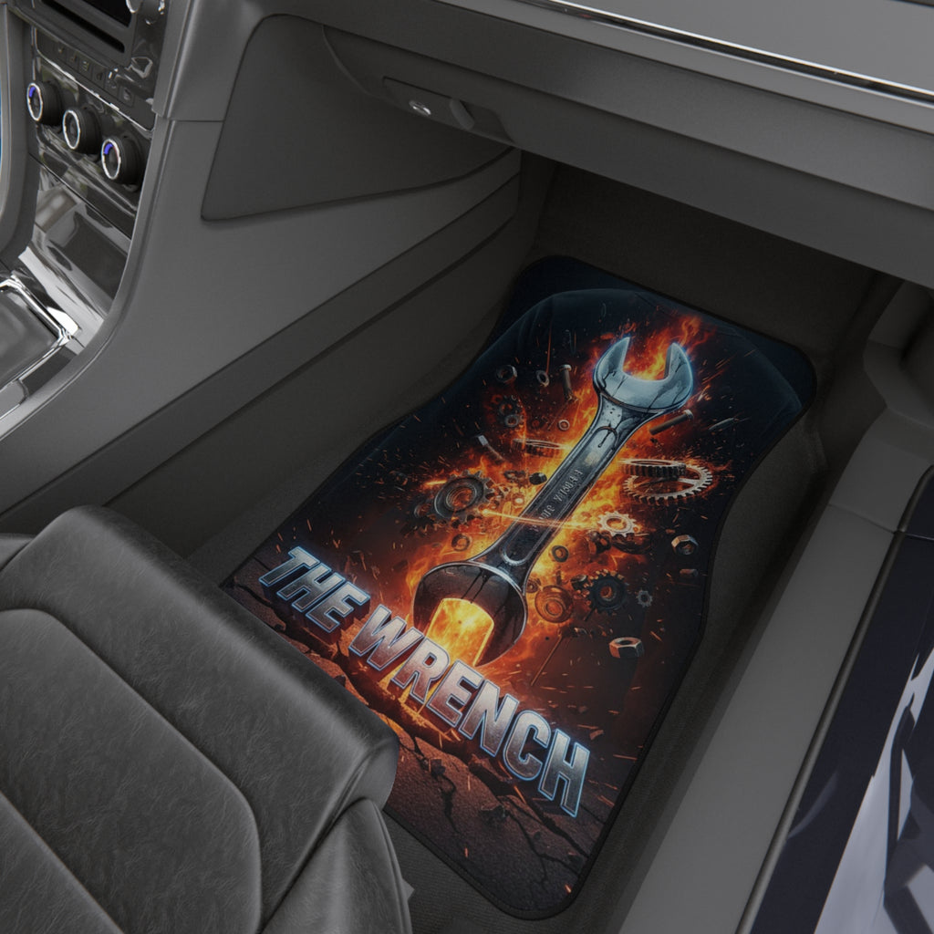 Flaming Wrench Car Mats (Set of 4) – Mechanic Auto Floor Mats