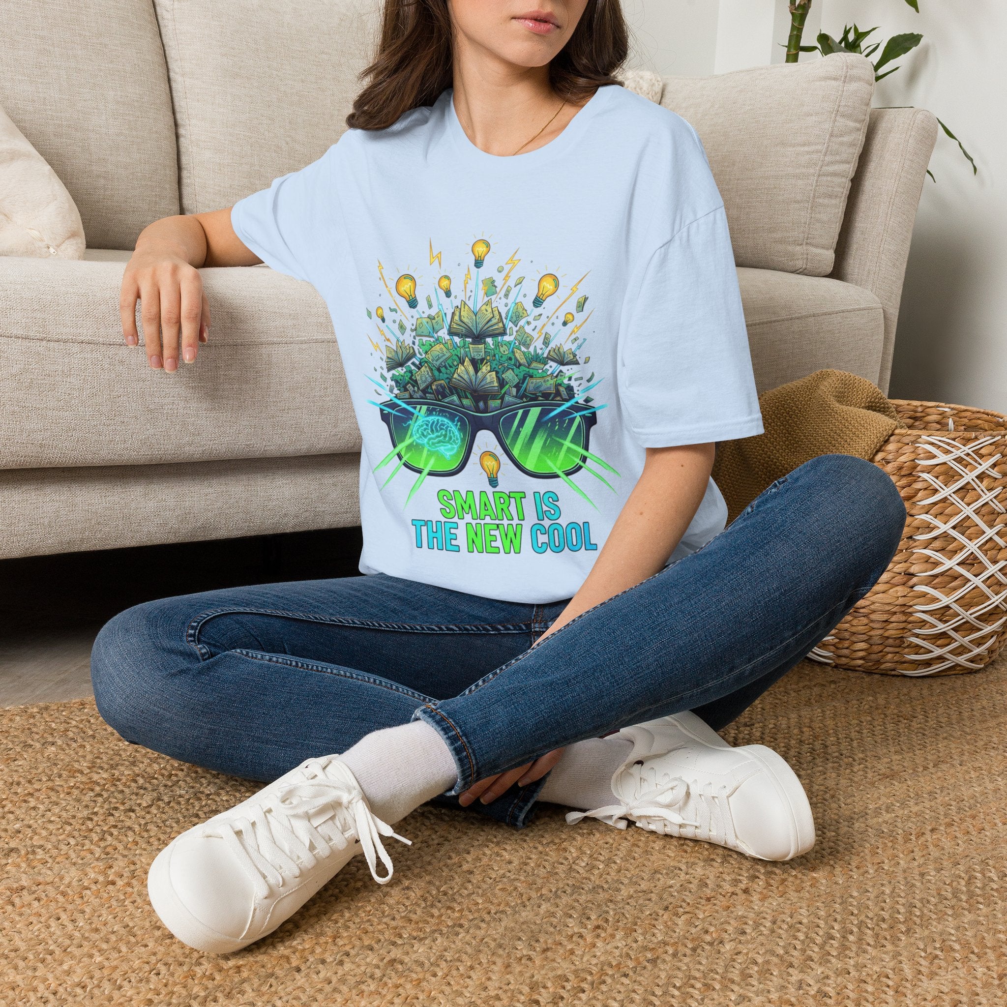 Smart Is The New Cool T-Shirt — Brainy Sunglasses Graphic Tee