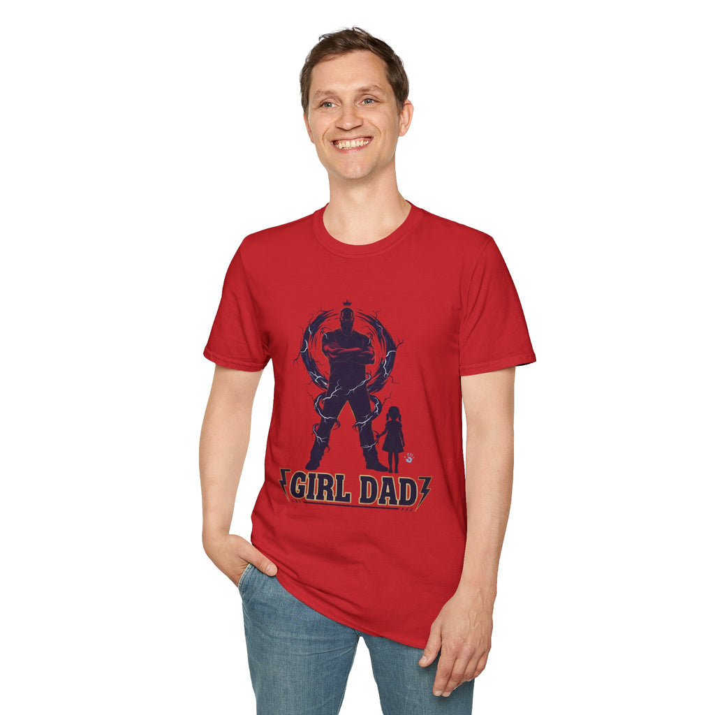 Girl Dad T-Shirt — Father and Daughter Silhouette Graphic Tee