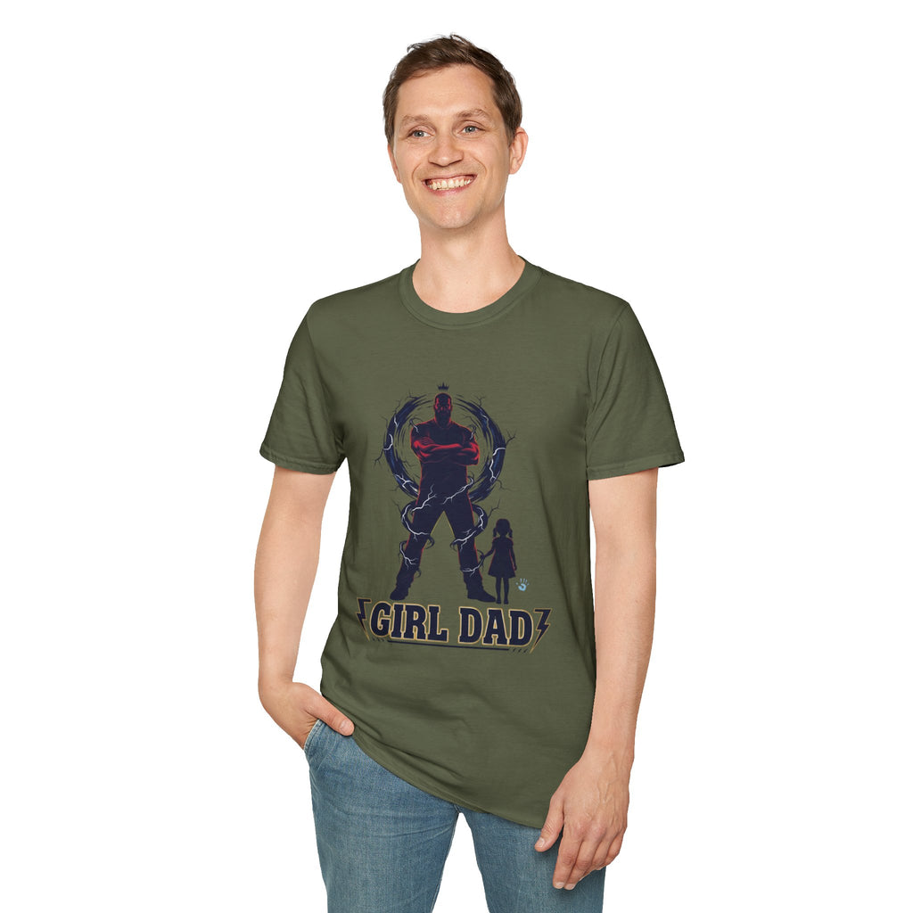 Girl Dad T-Shirt — Father and Daughter Silhouette Graphic Tee