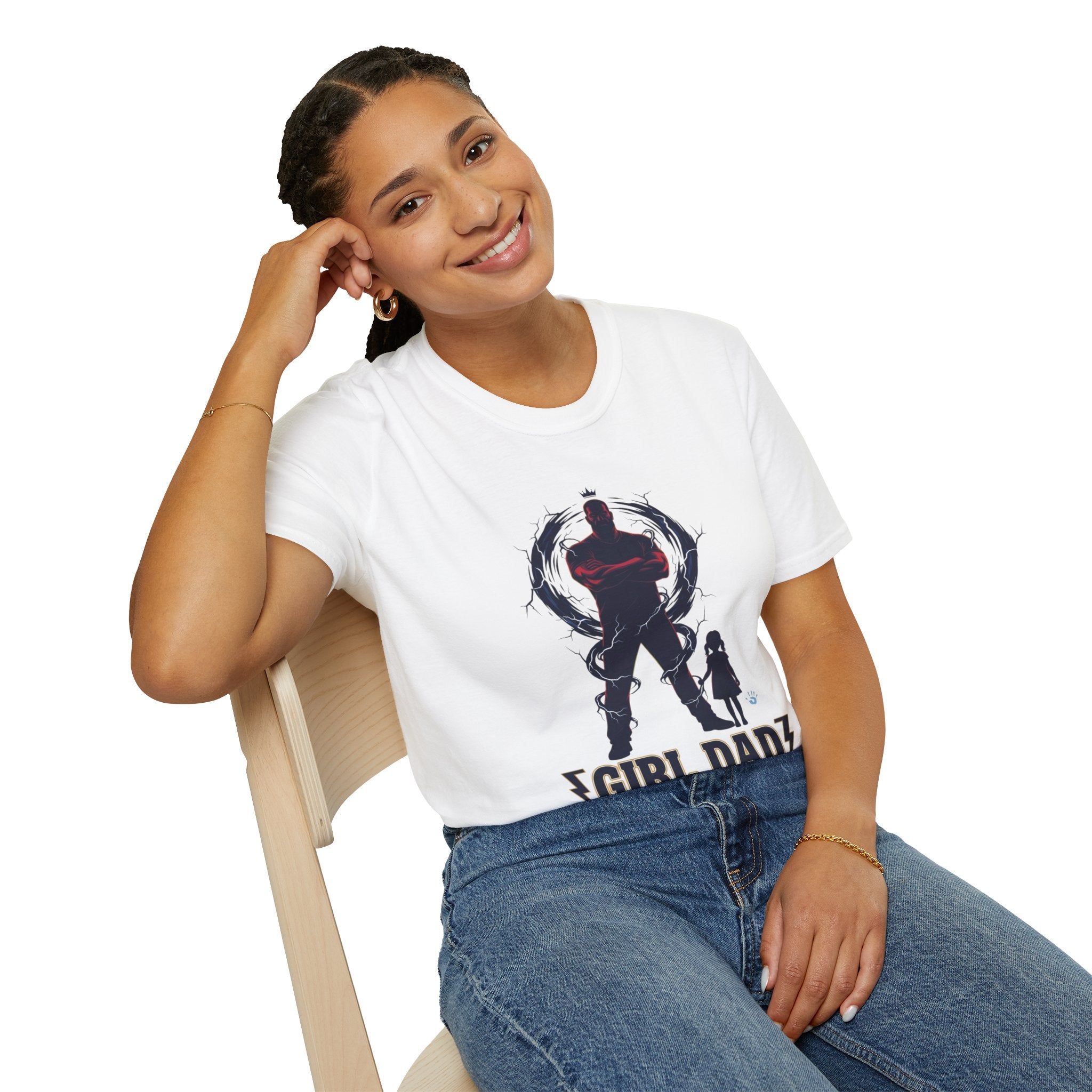 Girl Dad T-Shirt — Father and Daughter Silhouette Graphic Tee