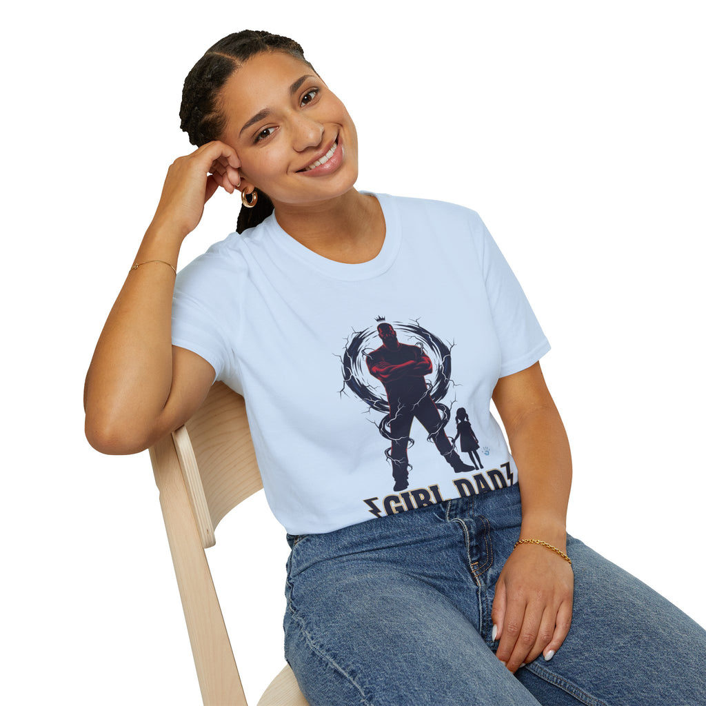 Girl Dad T-Shirt — Father and Daughter Silhouette Graphic Tee