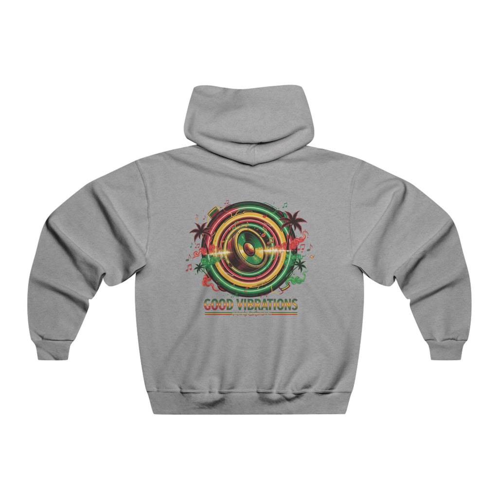 Good Vibrations Hoodie — Retro Reggae Speaker Graphic Pullover