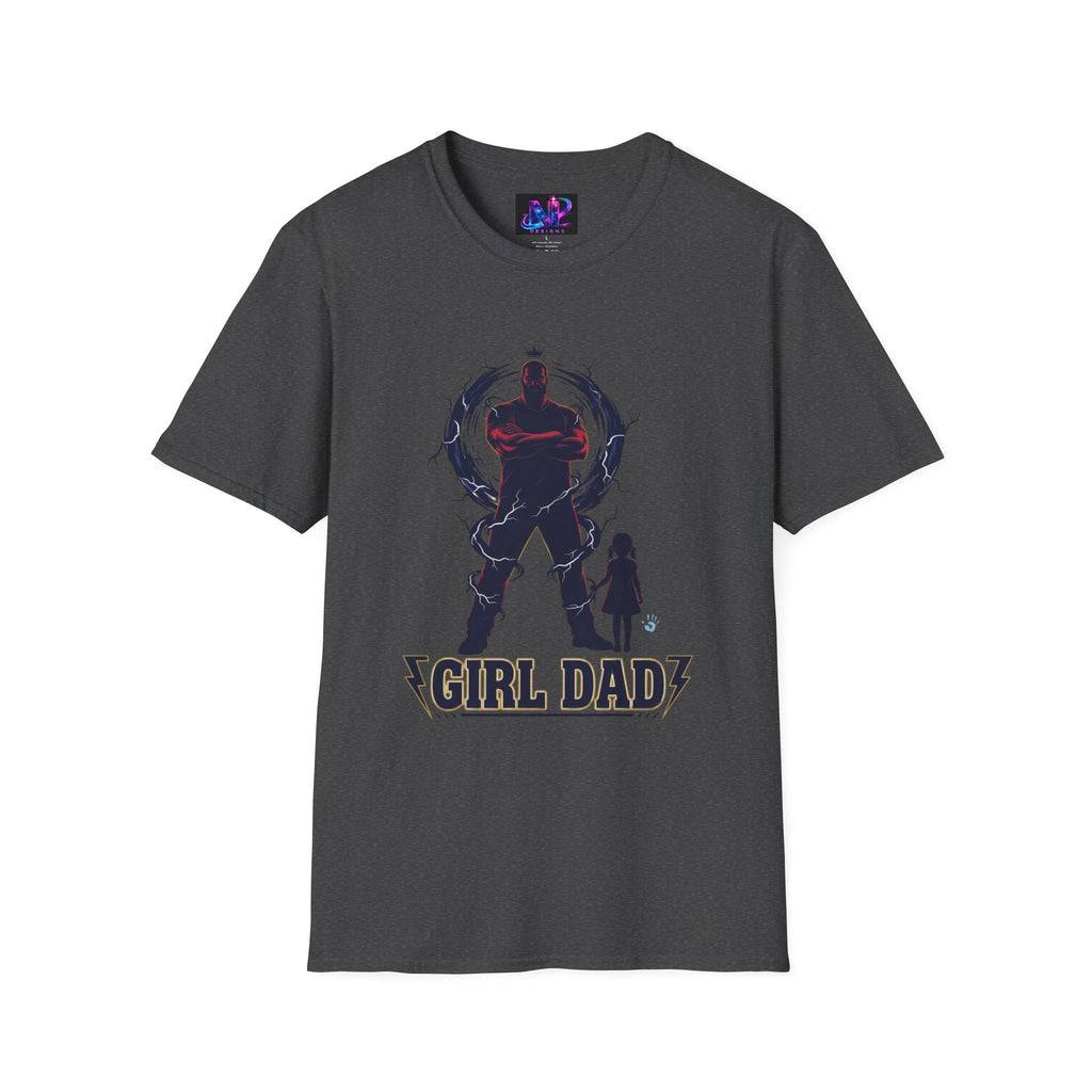 Girl Dad T-Shirt — Father and Daughter Silhouette Graphic Tee