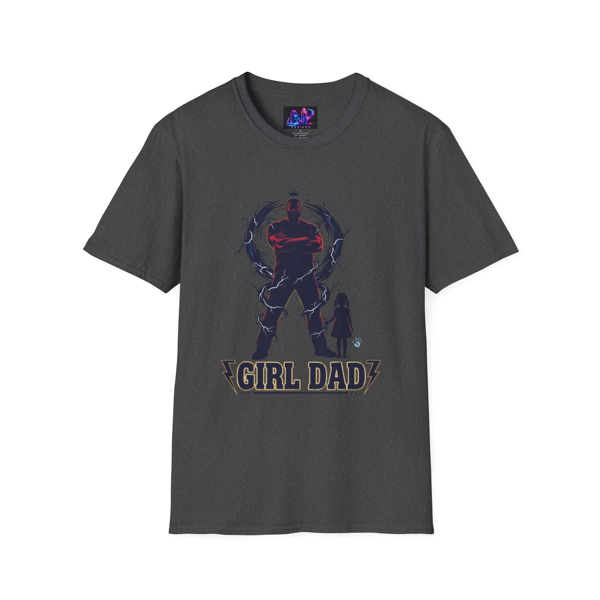 Girl Dad T-Shirt — Father and Daughter Silhouette Graphic Tee