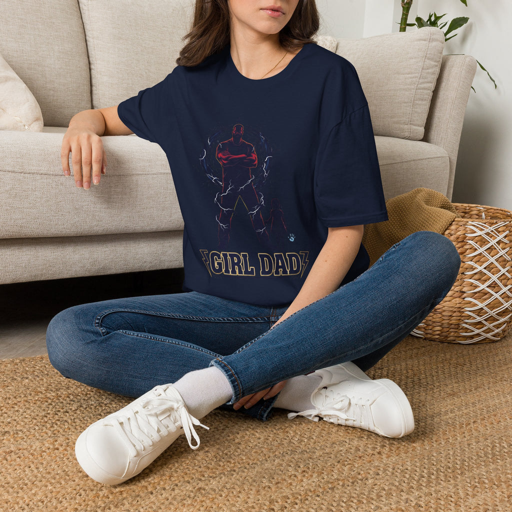 Girl Dad T-Shirt — Father and Daughter Silhouette Graphic Tee