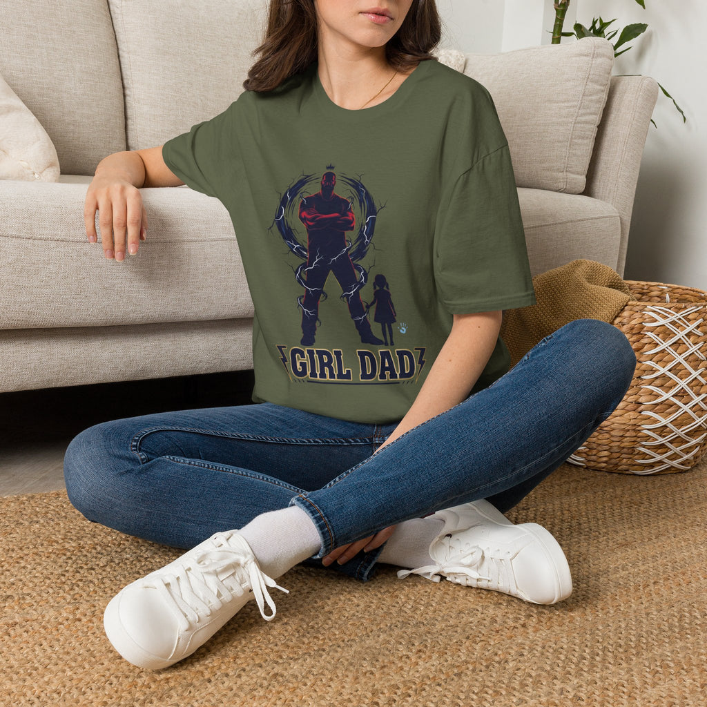 Girl Dad T-Shirt — Father and Daughter Silhouette Graphic Tee