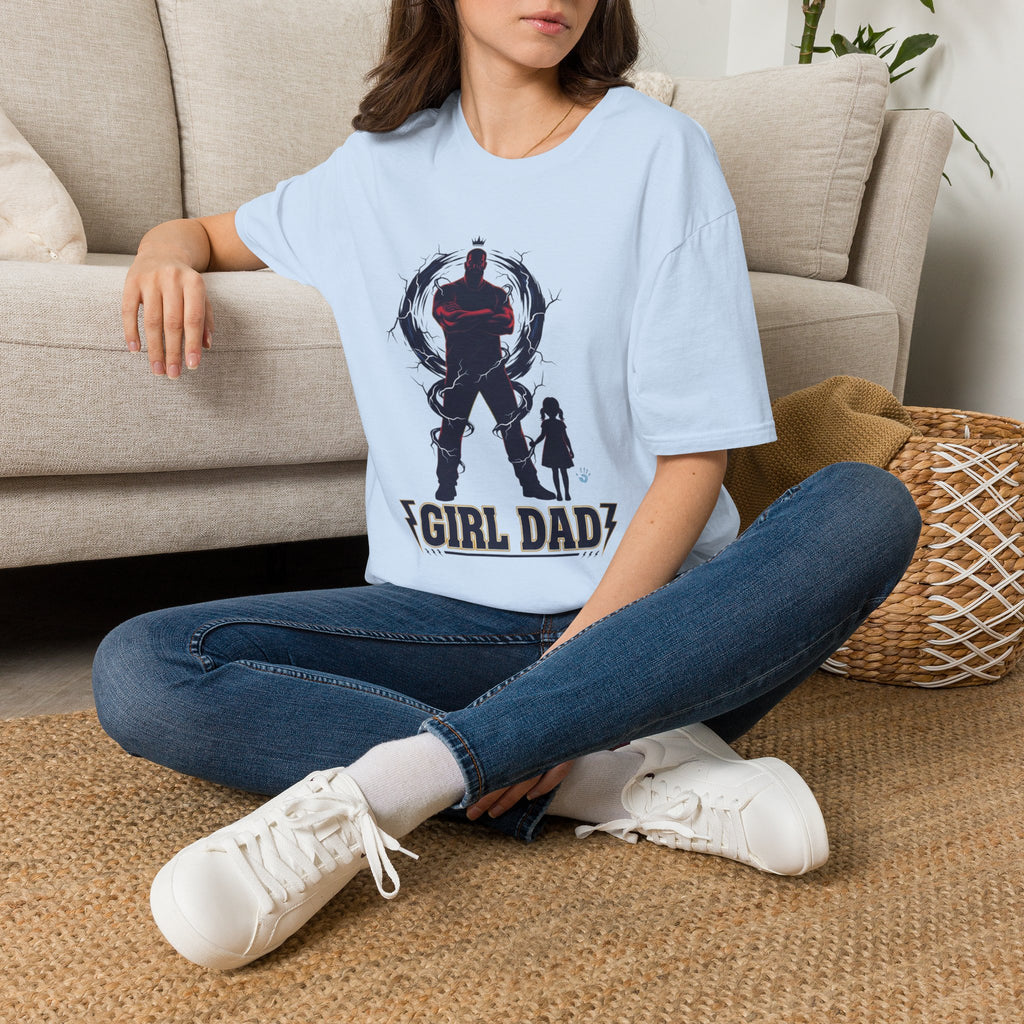 Girl Dad T-Shirt — Father and Daughter Silhouette Graphic Tee