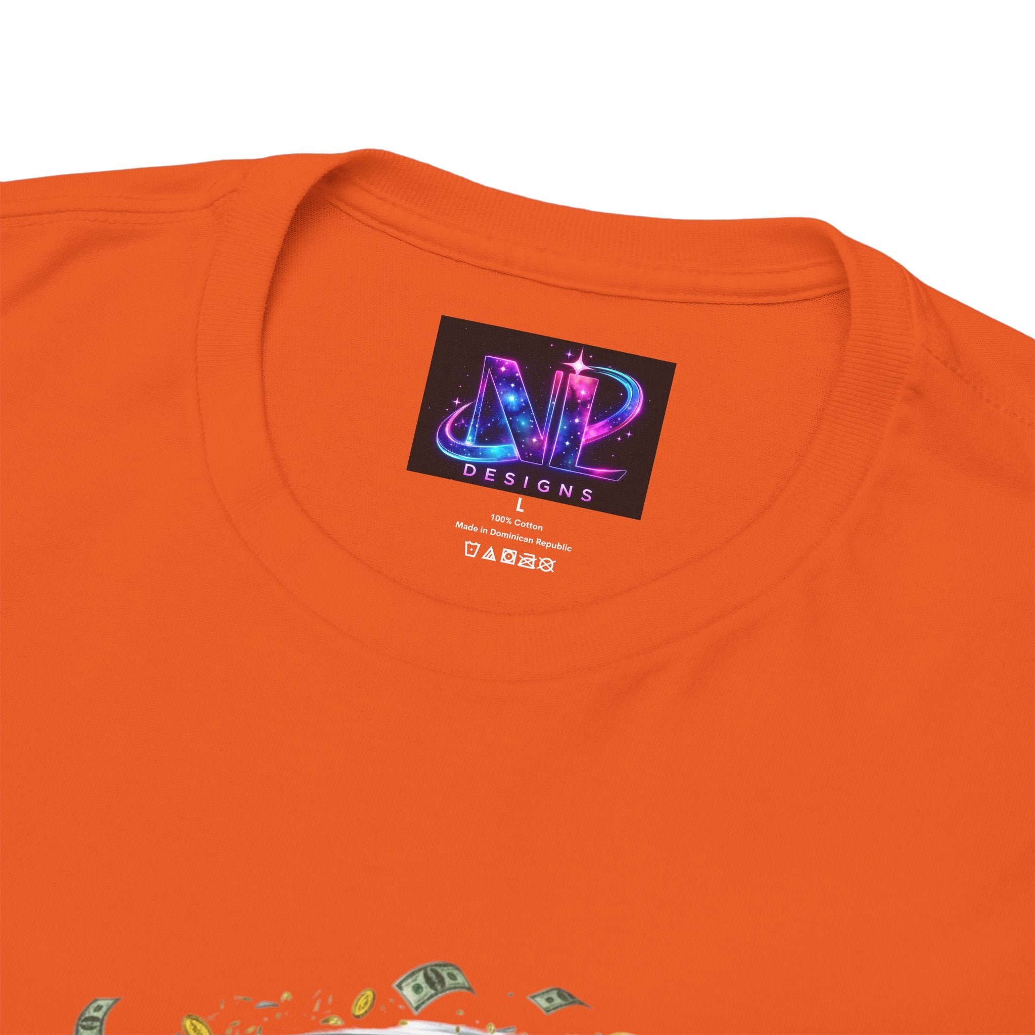Money Moves Tee — Green Dollar Tornado Graphic T‑Shirt