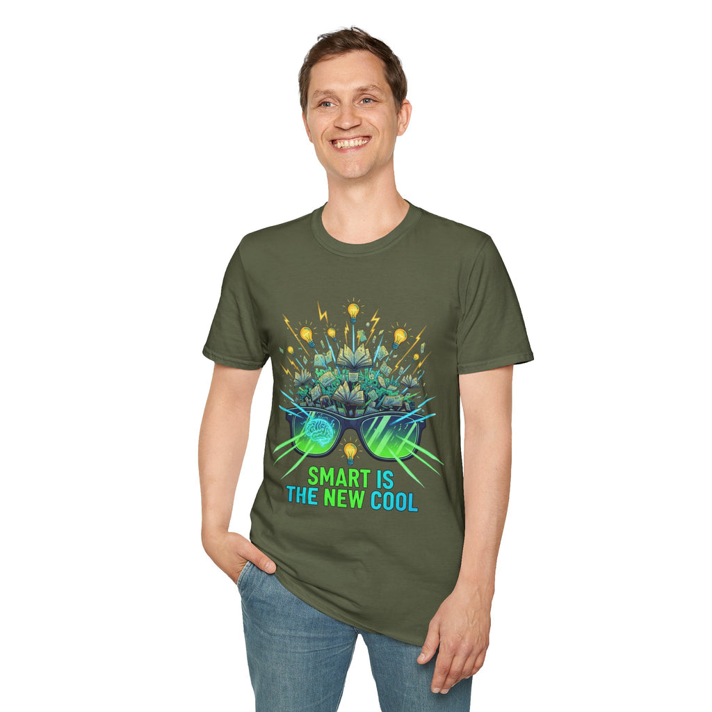 Smart Is The New Cool T-Shirt — Brainy Sunglasses Graphic Tee