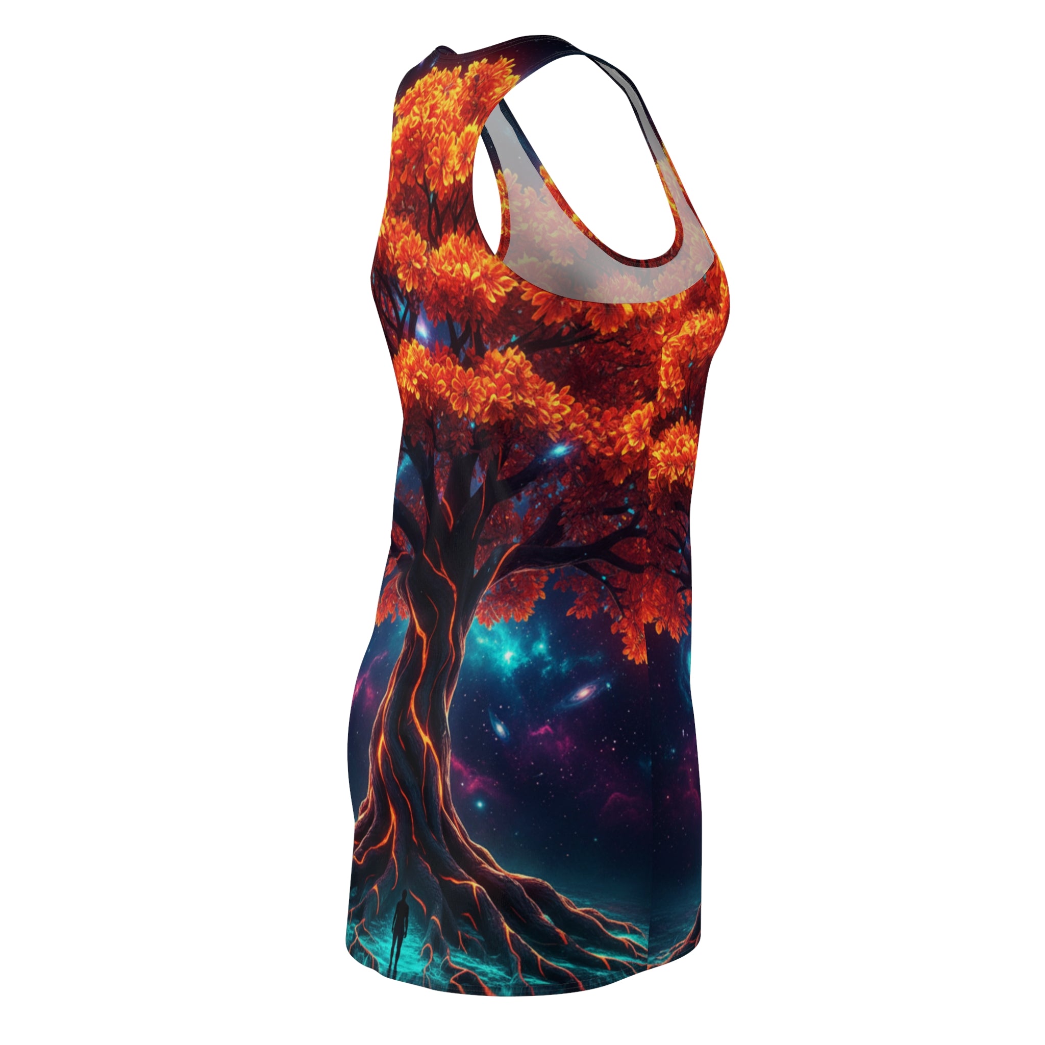 El Flamboyán Cósmico Racerback Dress — Puerto Rico Sacred Tree AOP