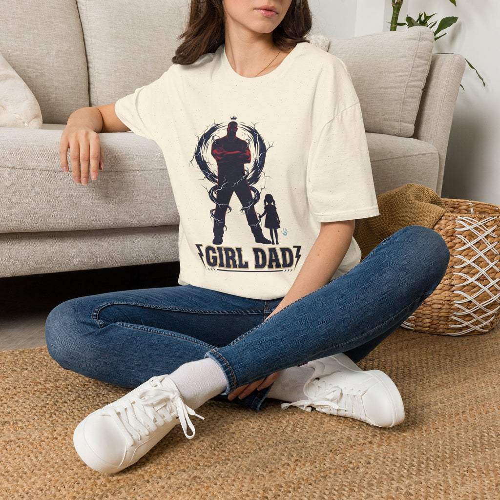 Girl Dad T-Shirt — Father and Daughter Silhouette Graphic Tee