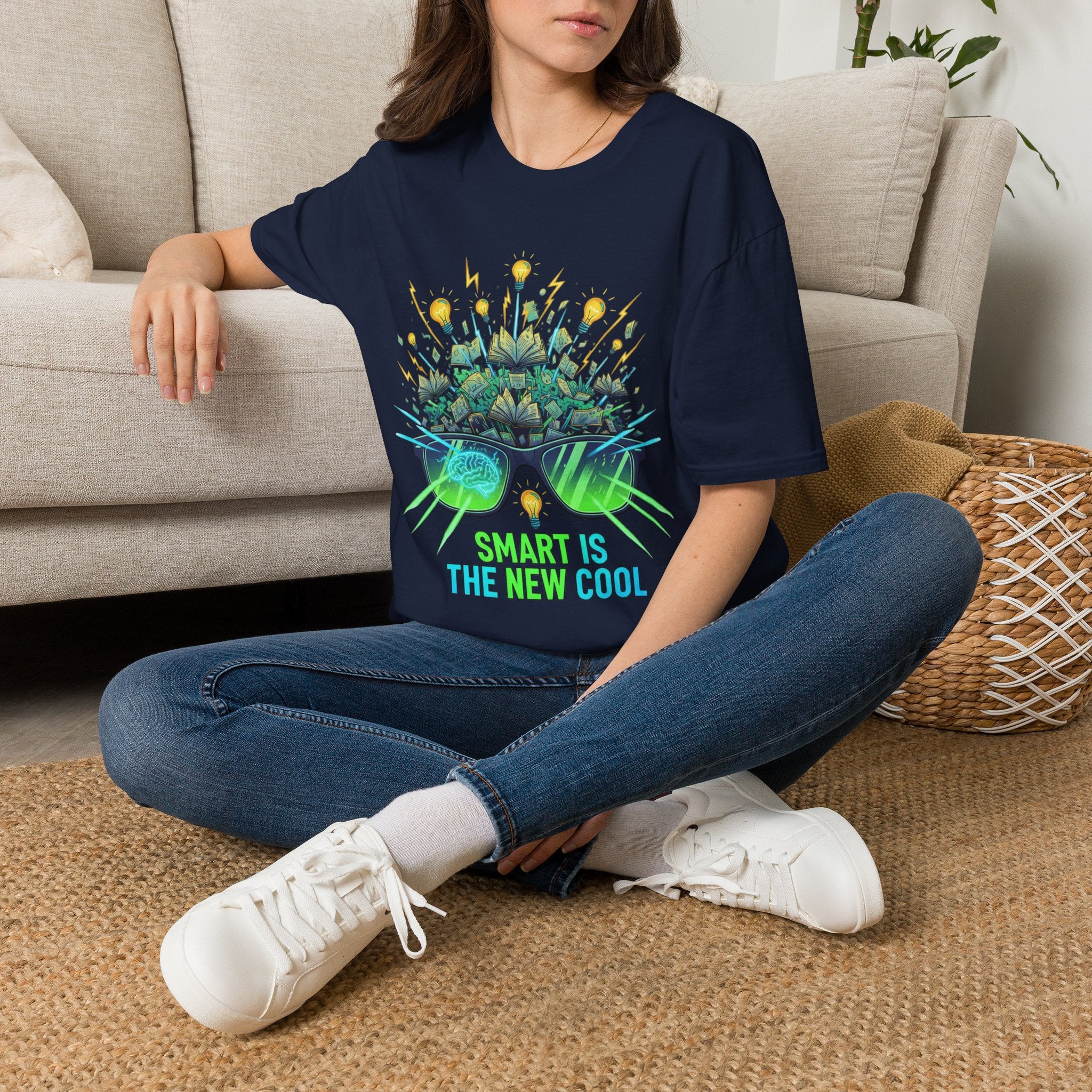Smart Is The New Cool T-Shirt — Brainy Sunglasses Graphic Tee