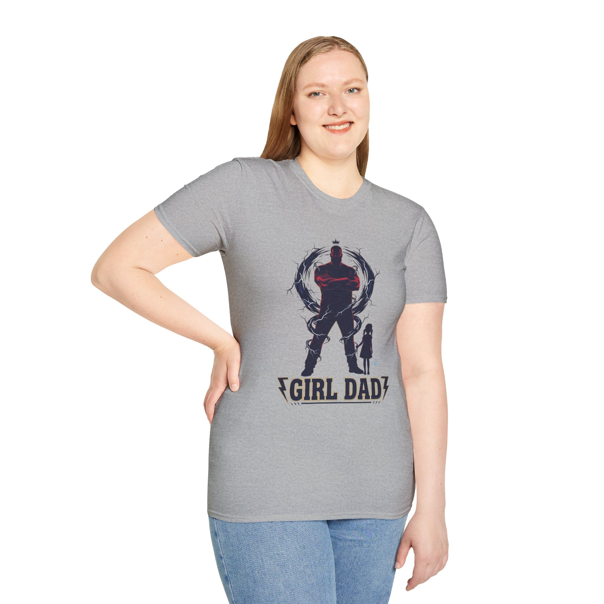 Girl Dad T-Shirt — Father and Daughter Silhouette Graphic Tee