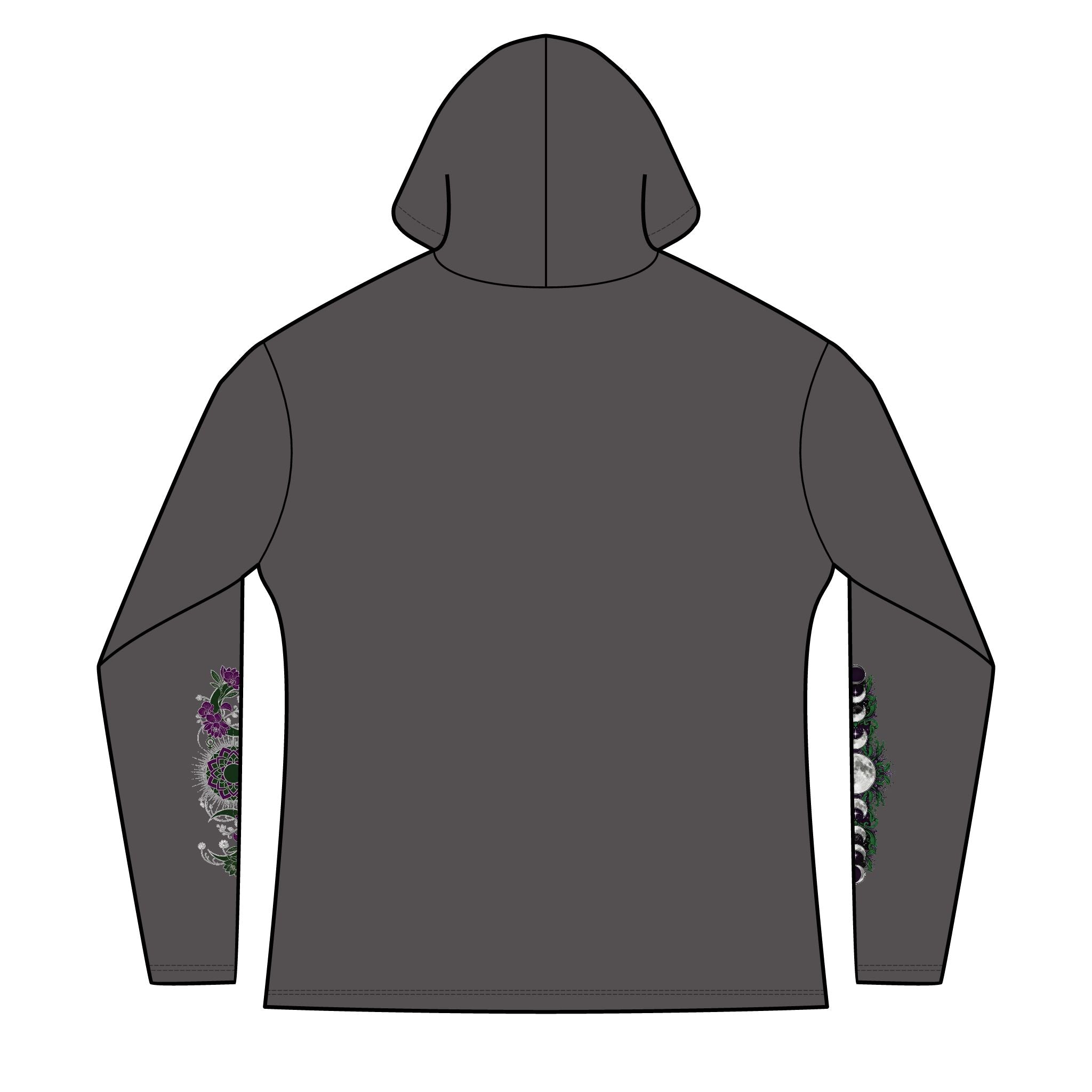 Divine Feminine Hoodie — Women's Spiritual Goddess Winged Caduceus Design