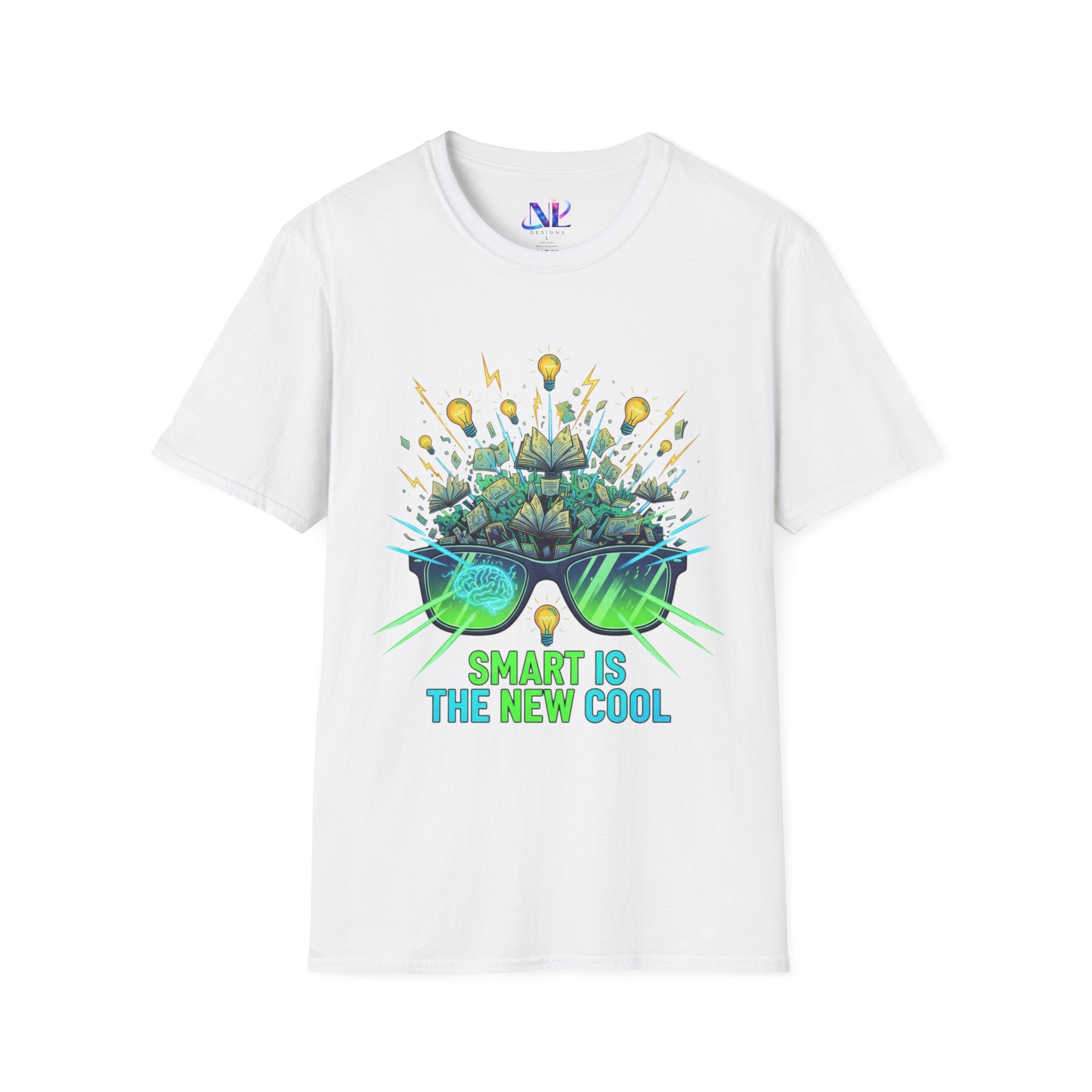 Smart Is The New Cool T-Shirt — Brainy Sunglasses Graphic Tee