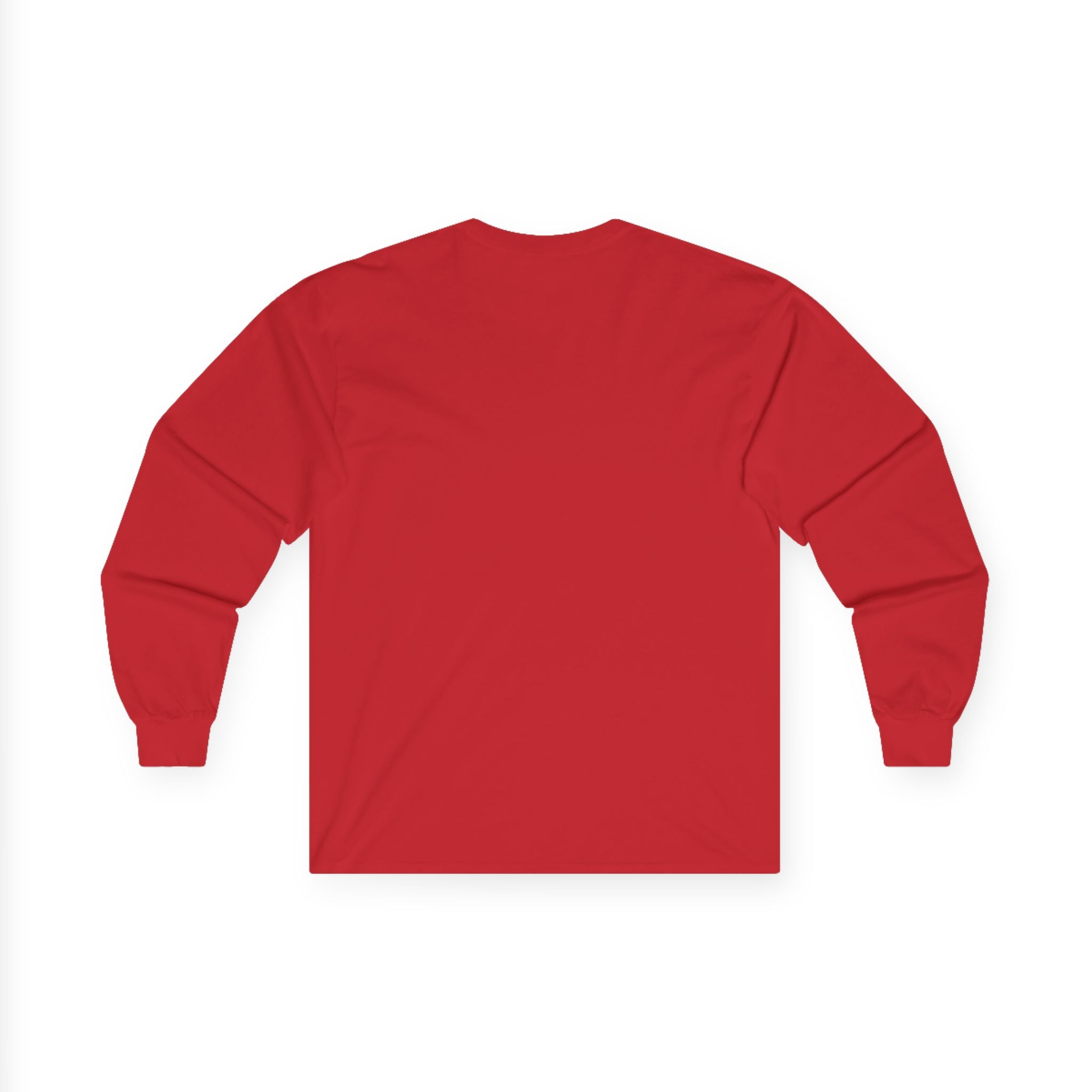 Long Sleeve Tee — Red Rose "Handle With Care" Graphic