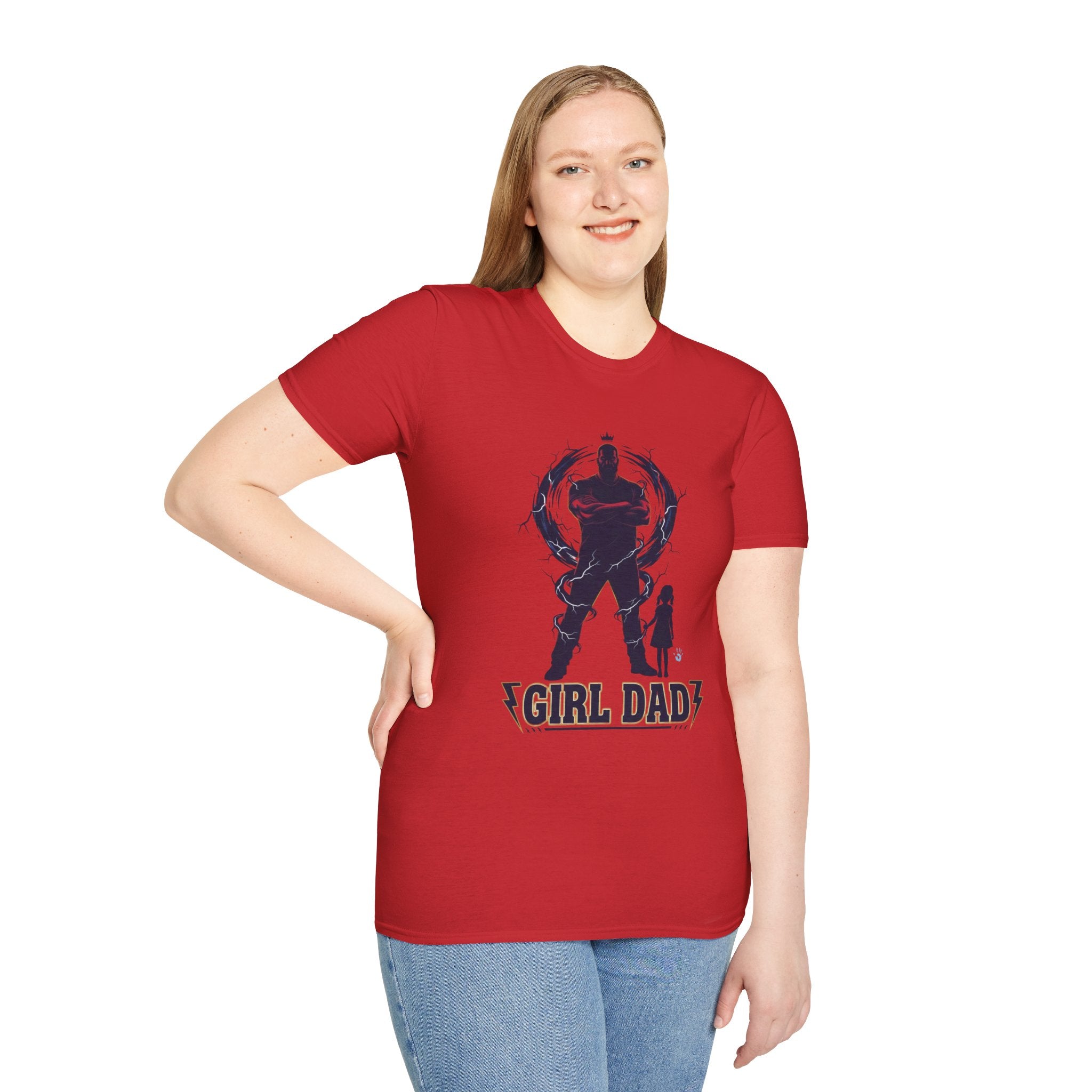 Girl Dad T-Shirt — Father and Daughter Silhouette Graphic Tee