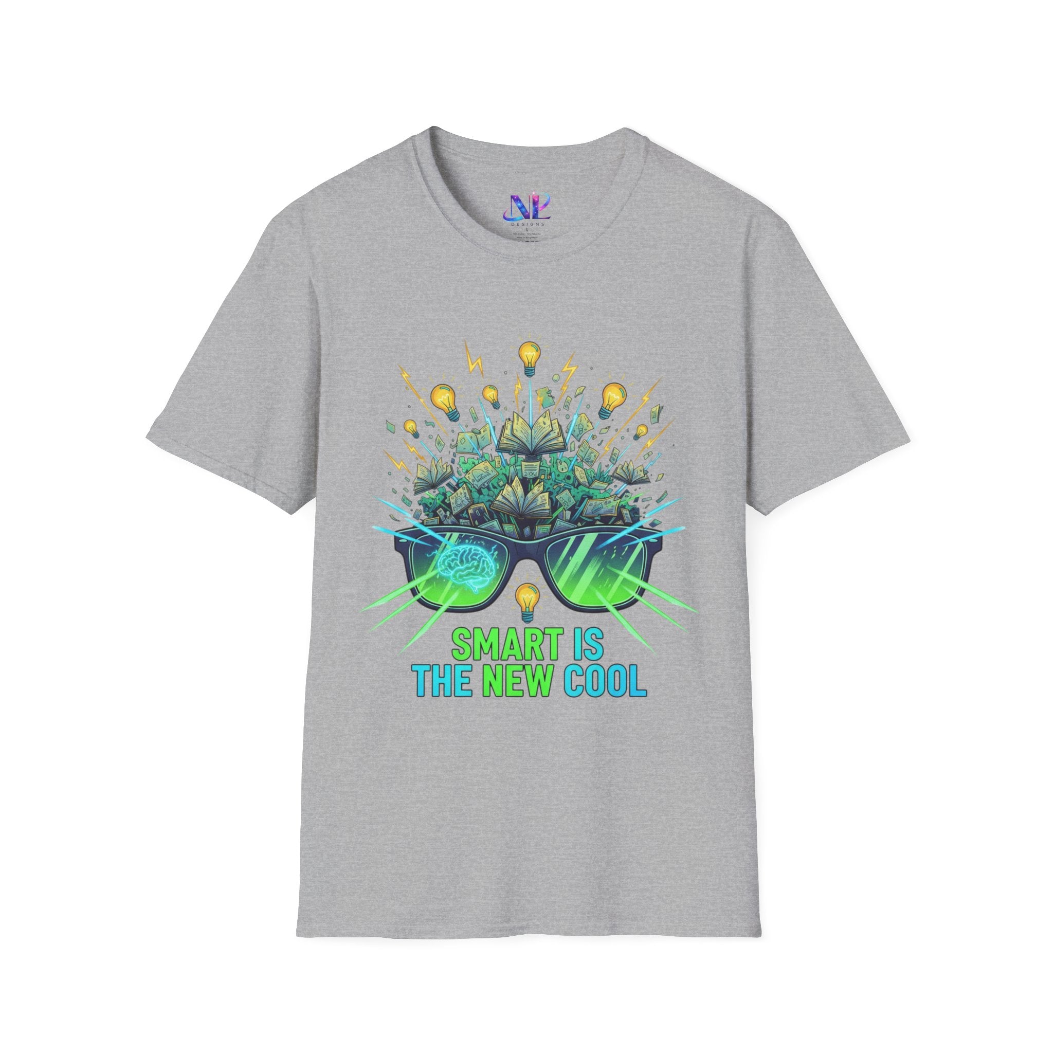 Smart Is The New Cool T-Shirt — Brainy Sunglasses Graphic Tee