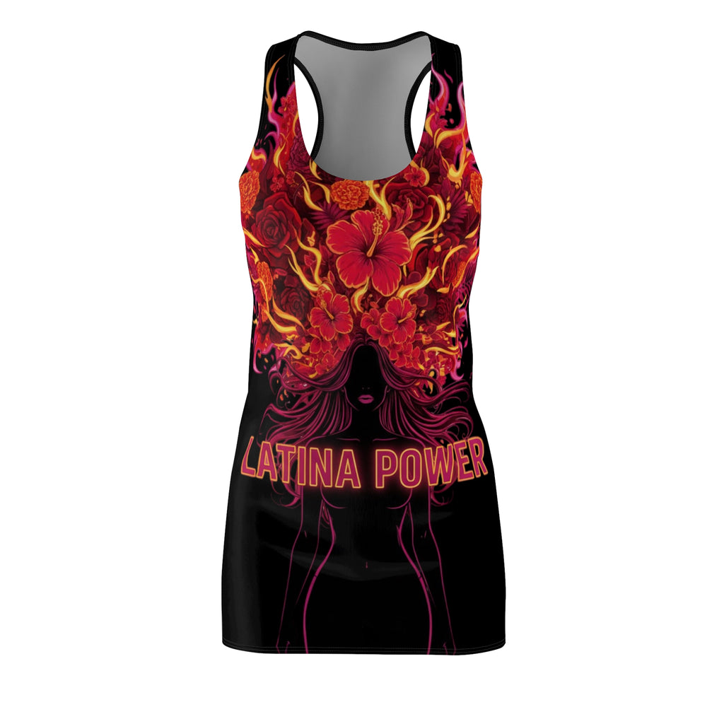 Latina Power Floral Flame Racerback Dress