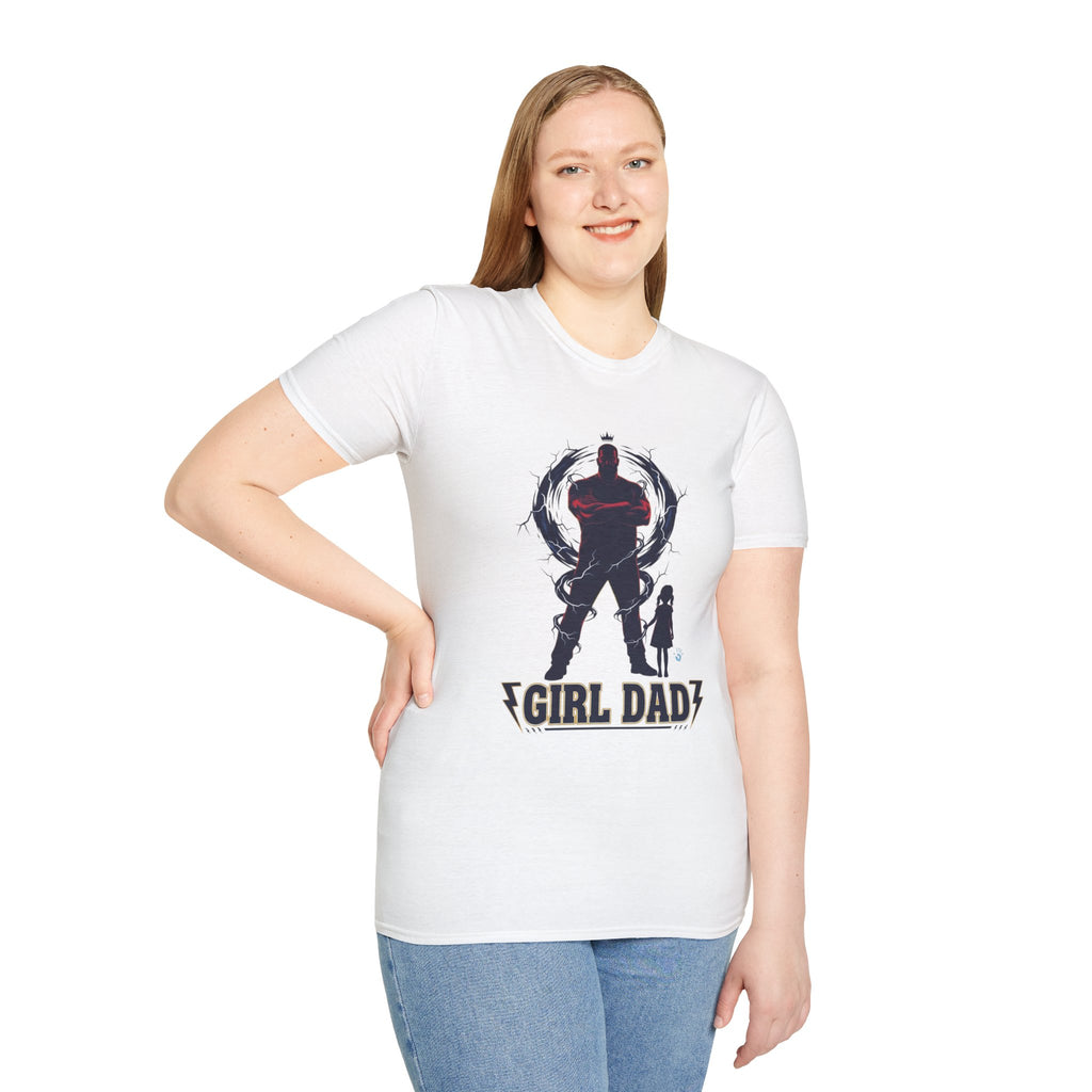 Girl Dad T-Shirt — Father and Daughter Silhouette Graphic Tee