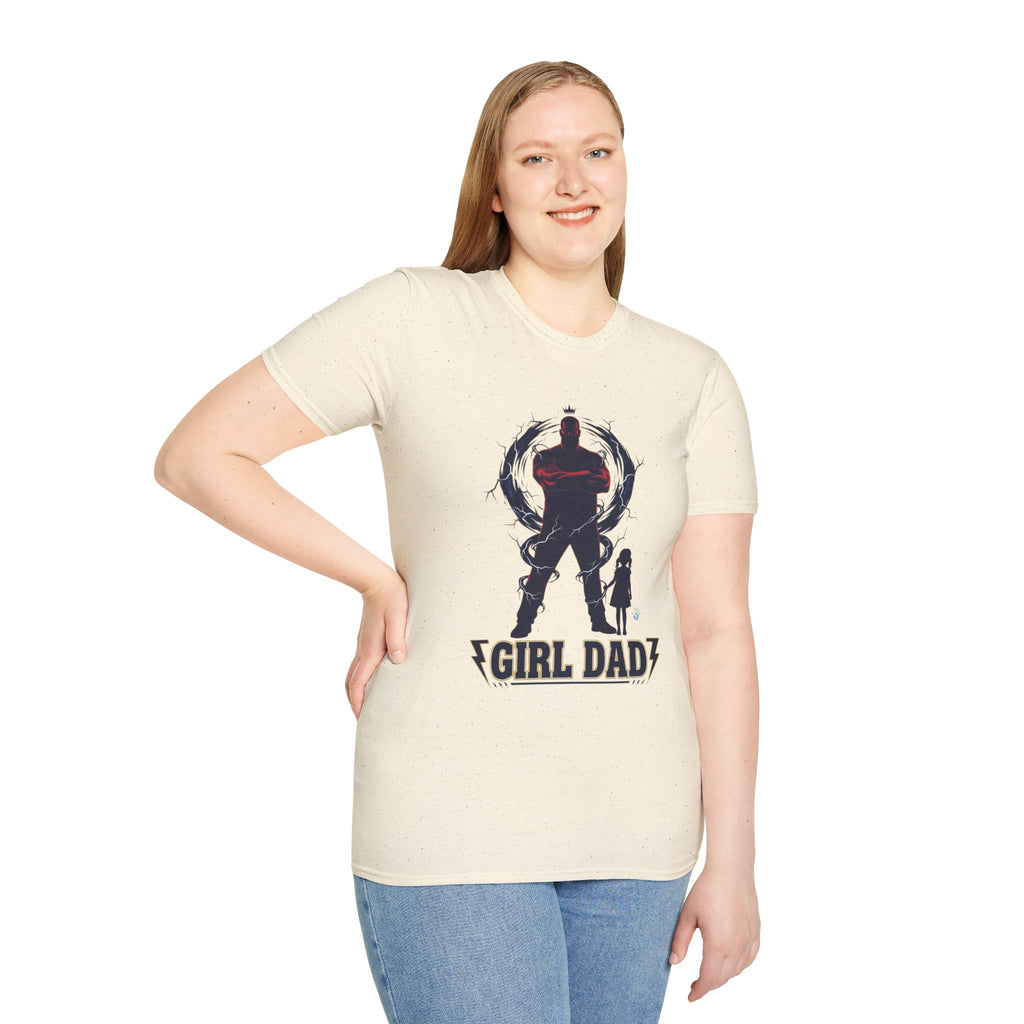 Girl Dad T-Shirt — Father and Daughter Silhouette Graphic Tee