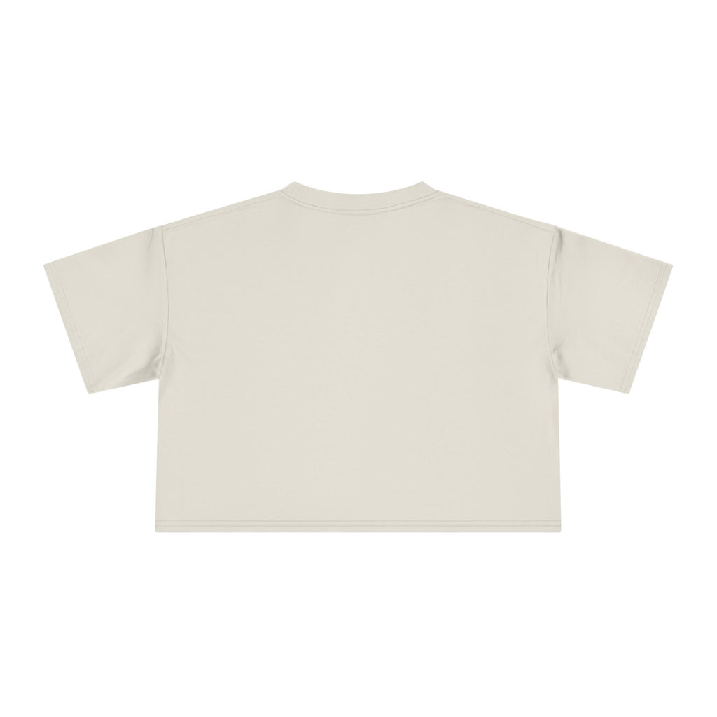 One Love Retro Heart Crop Tee — Women's Peace & Flower Power Graphic