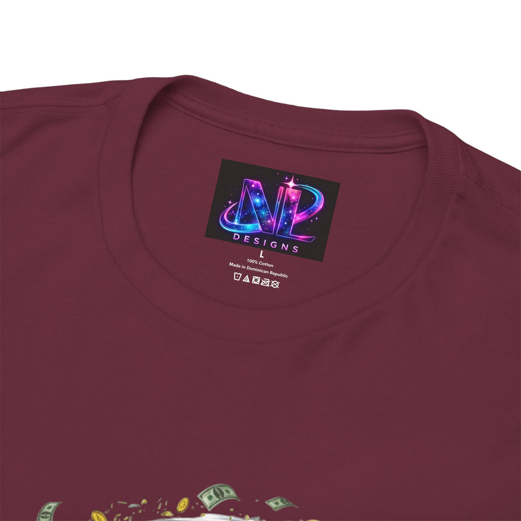 Money Moves Tee — Green Dollar Tornado Graphic T‑Shirt