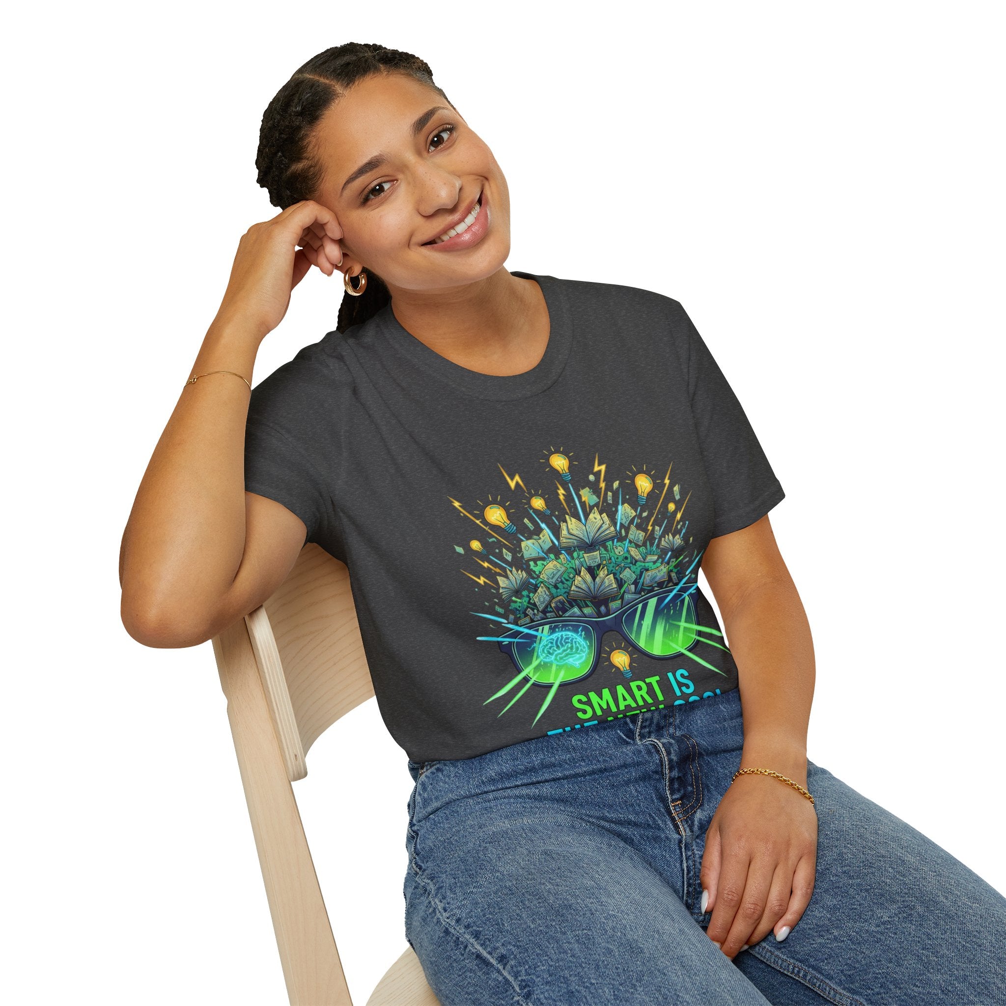 Smart Is The New Cool T-Shirt — Brainy Sunglasses Graphic Tee