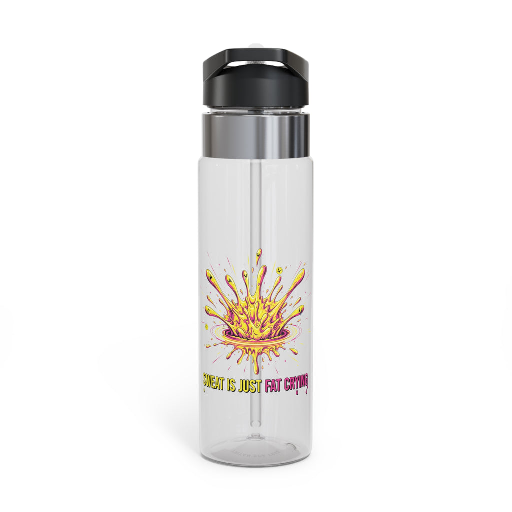 20oz Sport Bottle — Color Splash Lemon Design (Squeeze Is Just Part Of It)