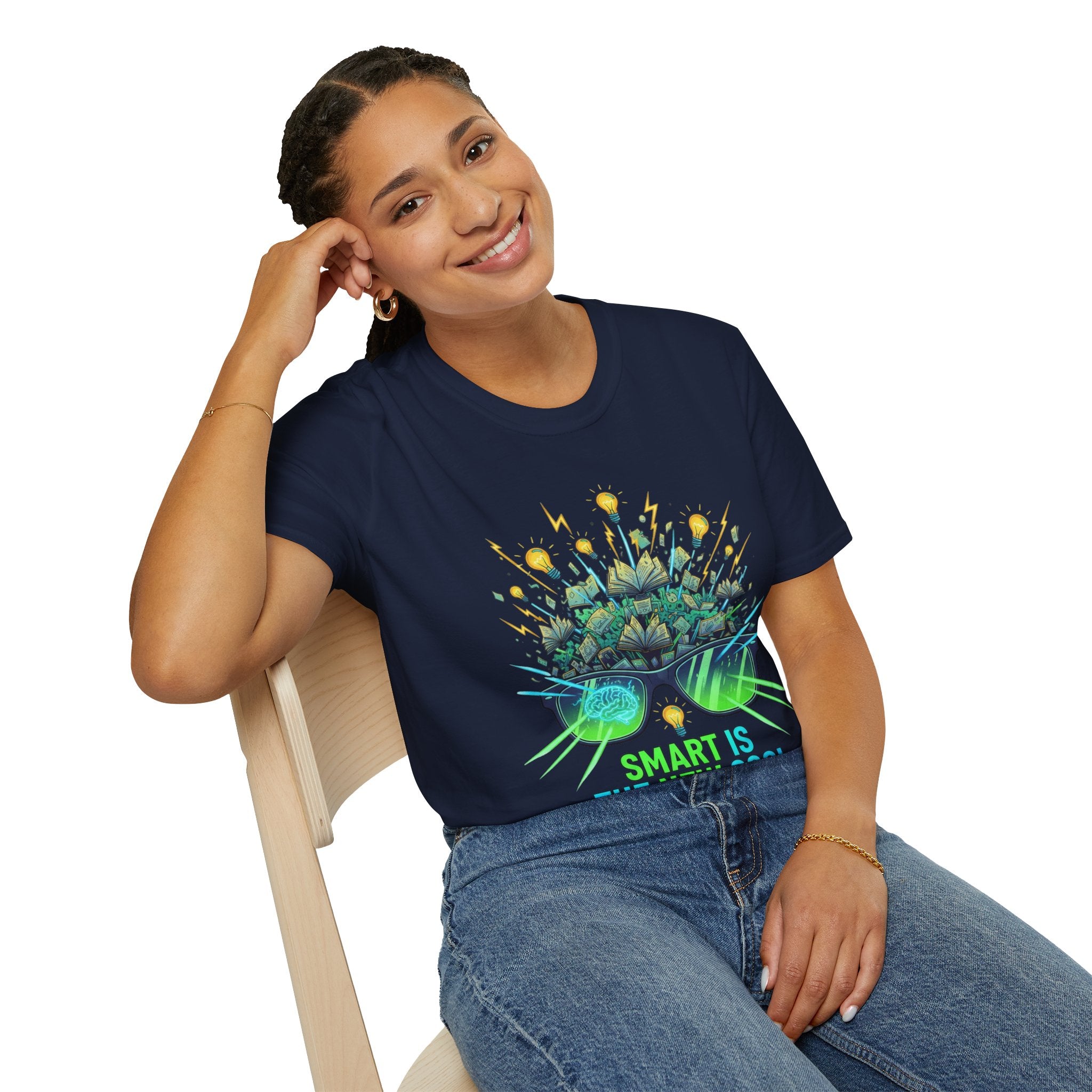 Smart Is The New Cool T-Shirt — Brainy Sunglasses Graphic Tee