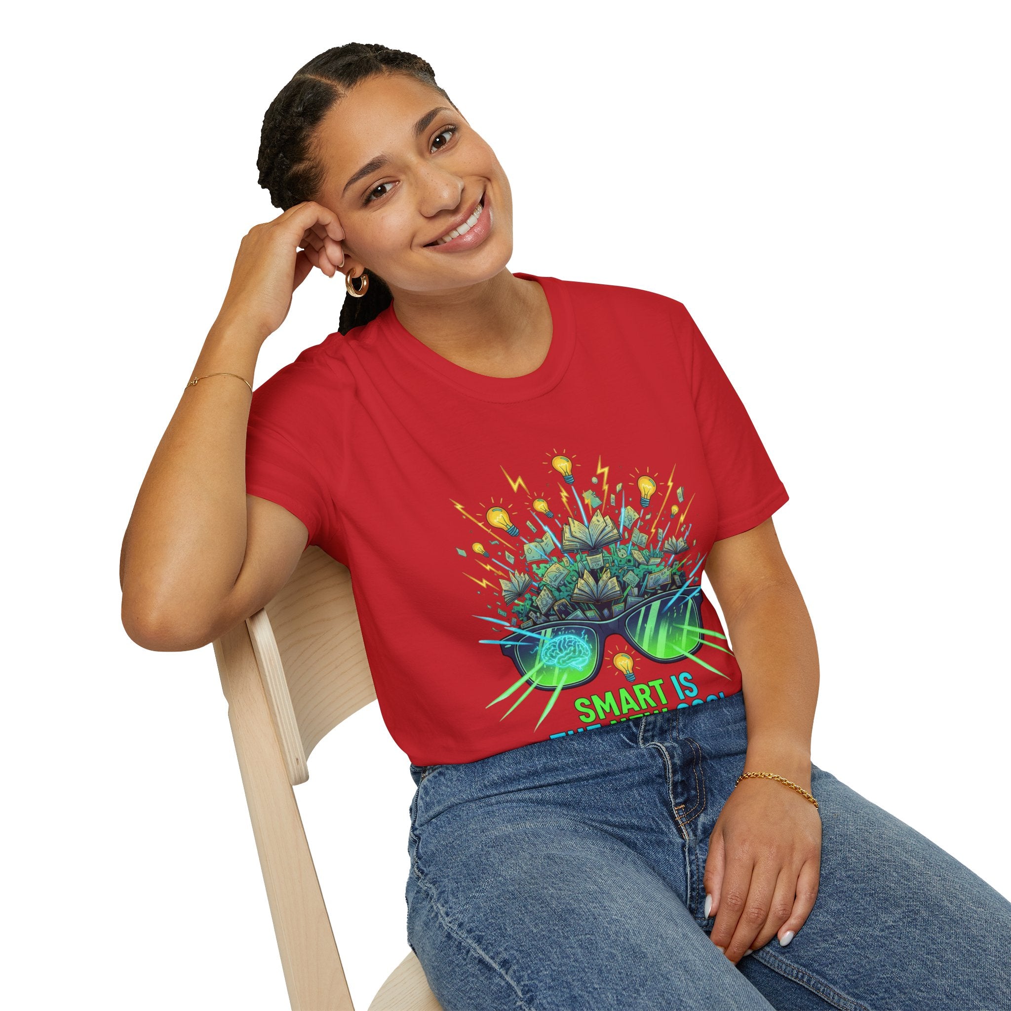 Smart Is The New Cool T-Shirt — Brainy Sunglasses Graphic Tee