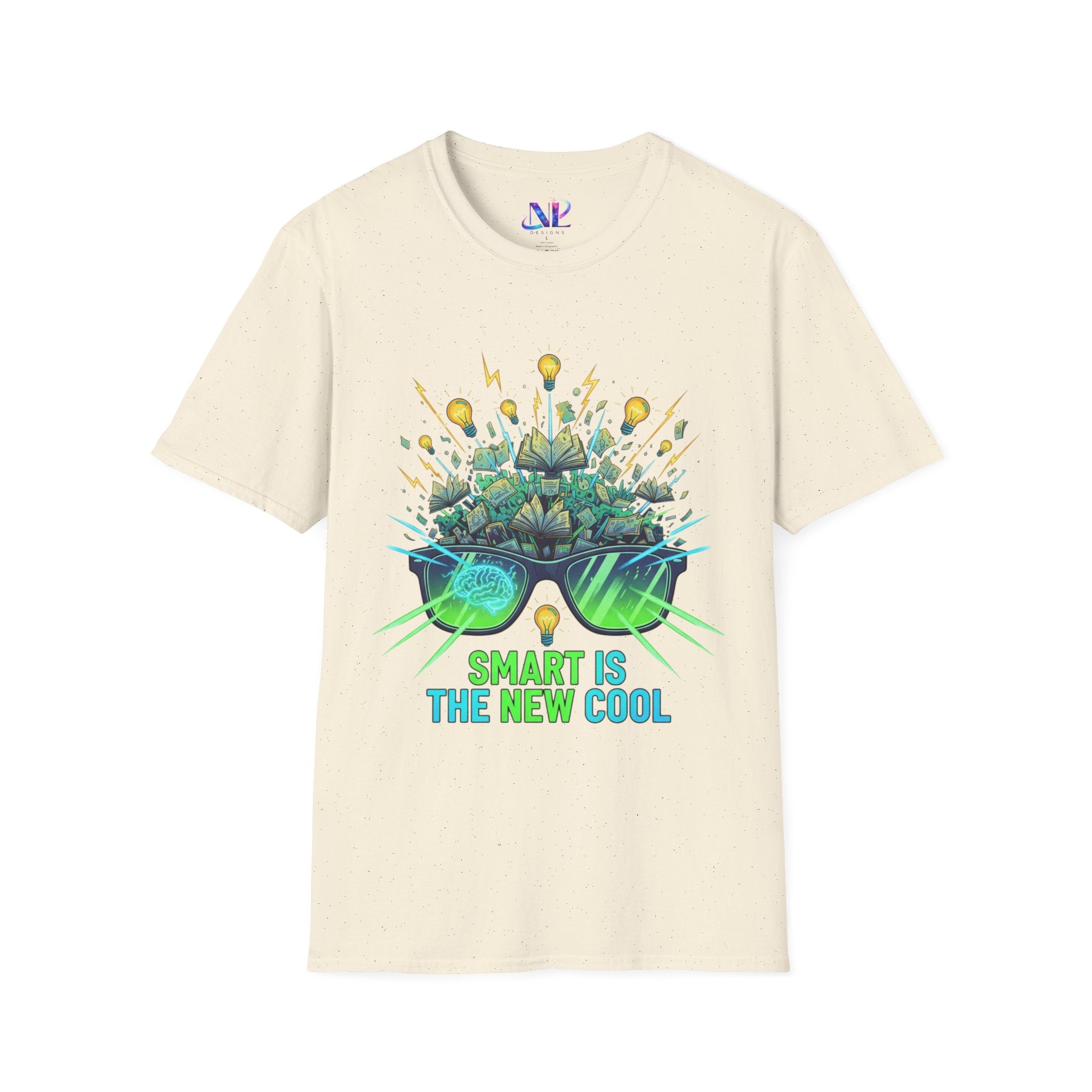 Smart Is The New Cool T-Shirt — Brainy Sunglasses Graphic Tee
