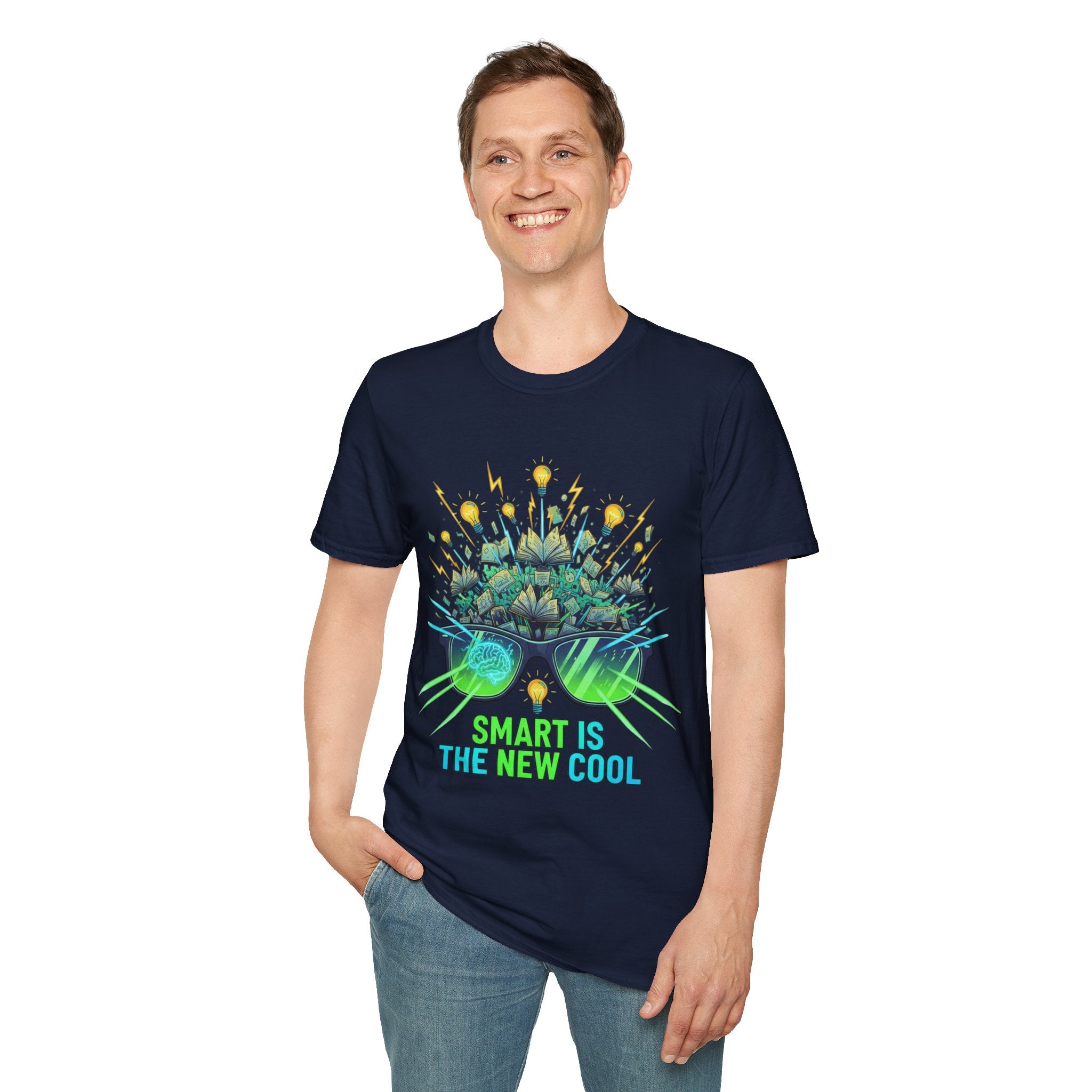 Smart Is The New Cool T-Shirt — Brainy Sunglasses Graphic Tee
