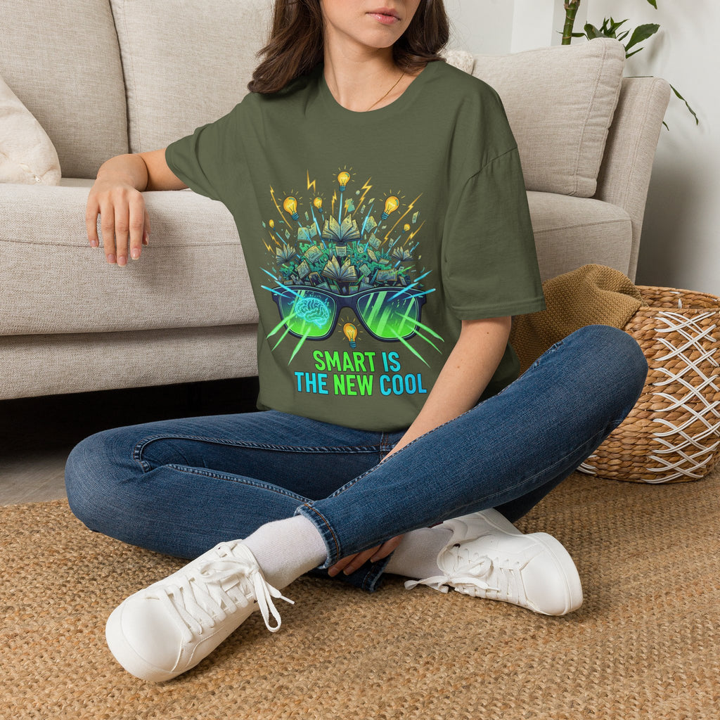 Smart Is The New Cool T-Shirt — Brainy Sunglasses Graphic Tee