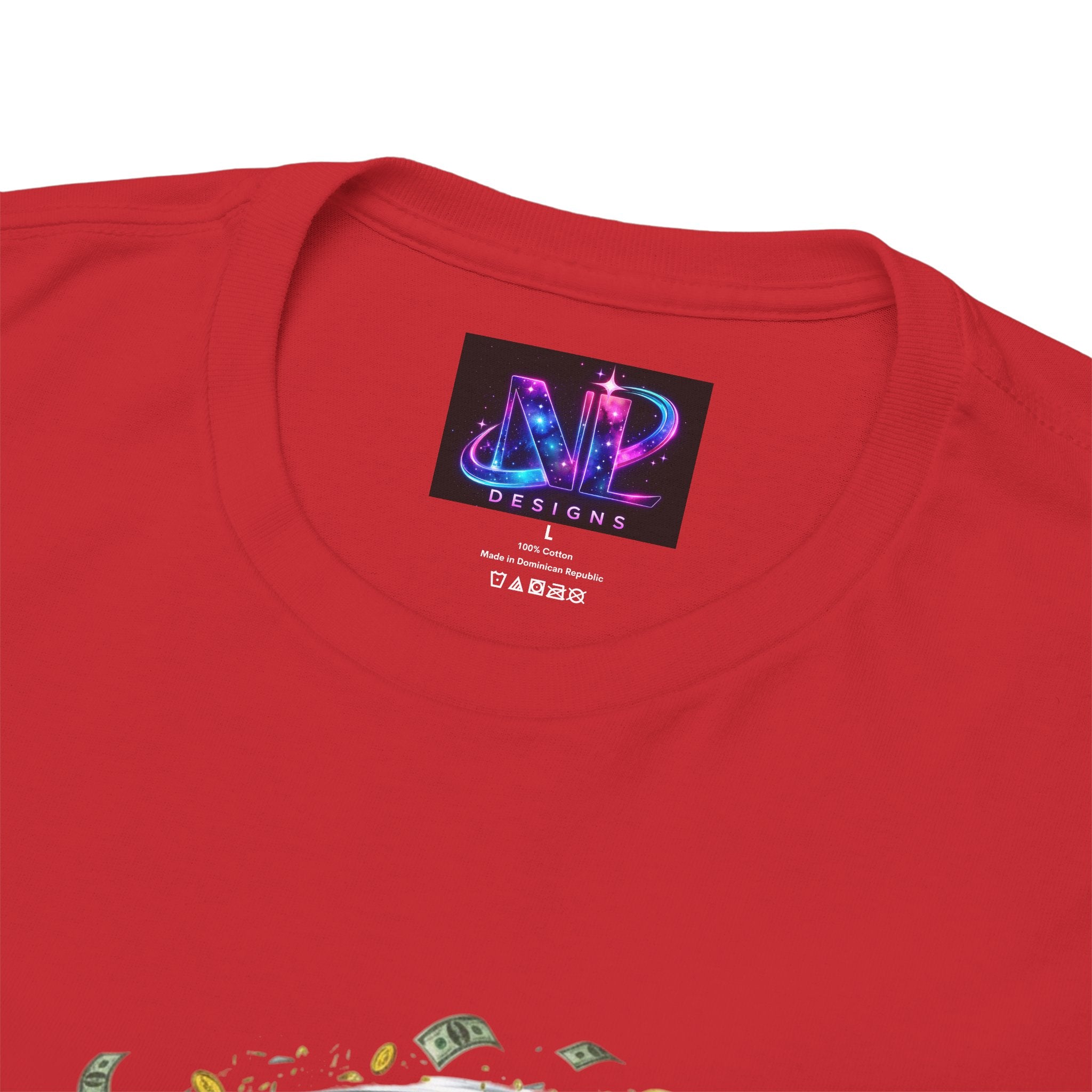 Money Moves Tee — Green Dollar Tornado Graphic T‑Shirt